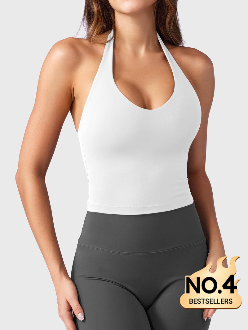Yeoreo Hazel Top Halter Colgant  - Blanc