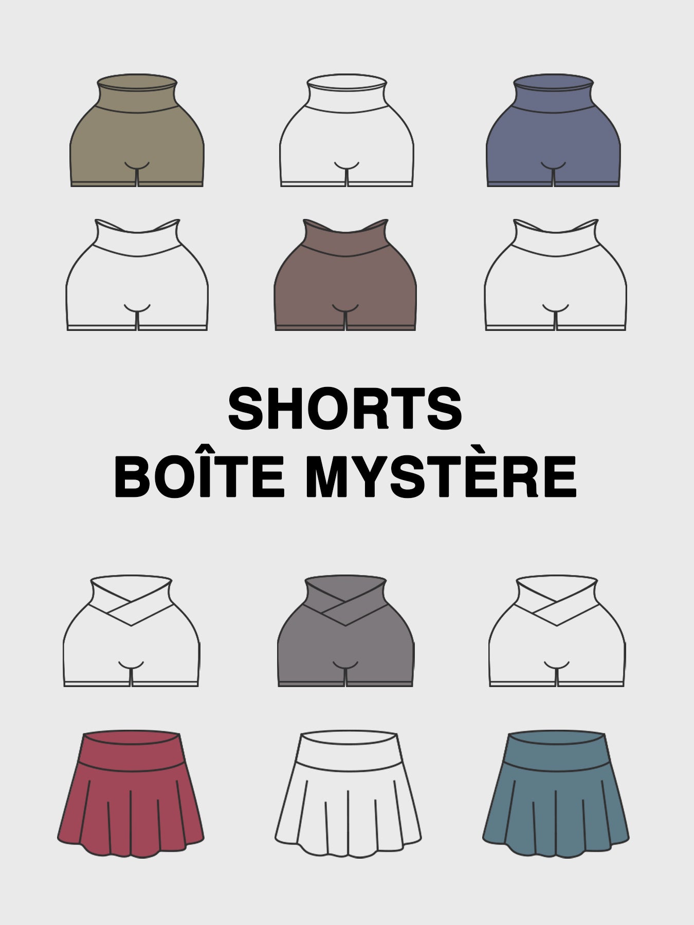 Boîte Mystère de Vêtements de Sport – Leggings, Shorts ou Tops