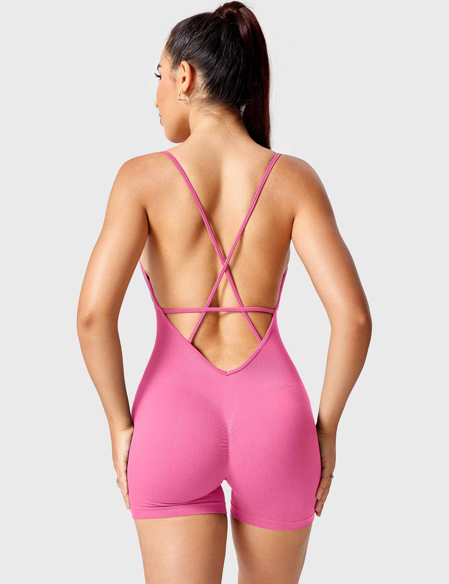 Yeoreo Jeni Nahtloser Jumpsuit/Overall Rosa