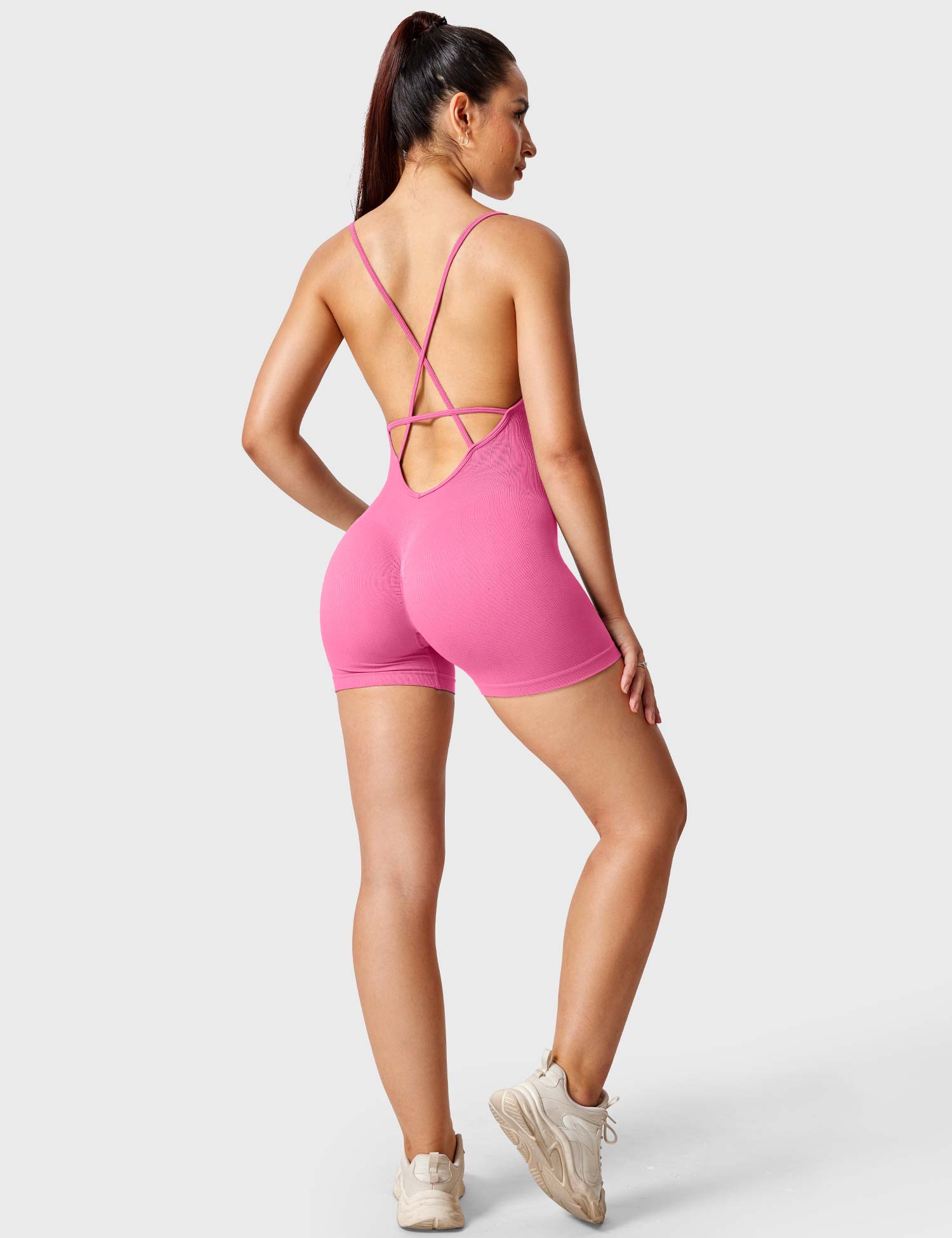 Yeoreo Jeni Nahtloser Jumpsuit/Overall Rosa