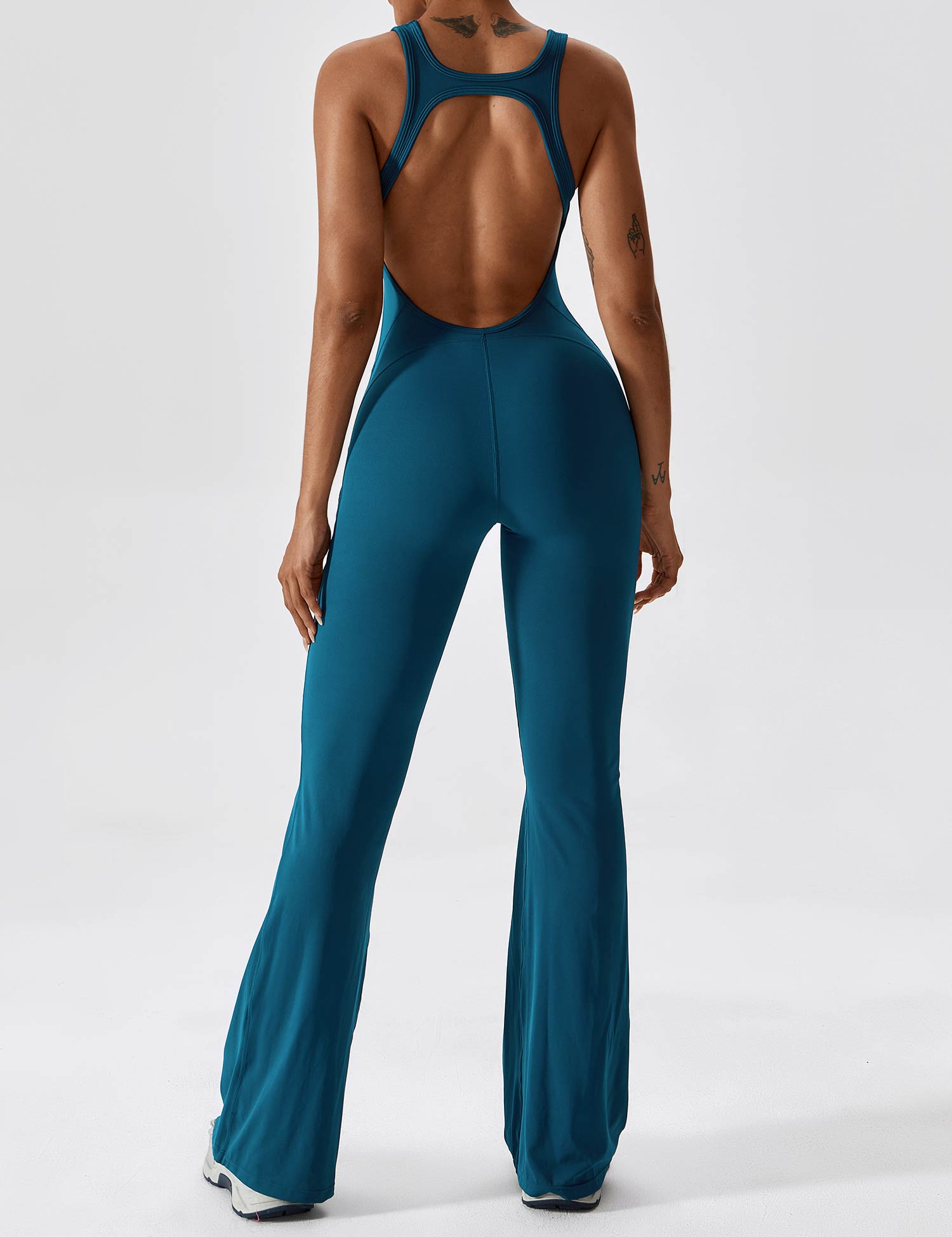 Yeoreo Ausgestellter Jumpsuit/Overall Marineblau