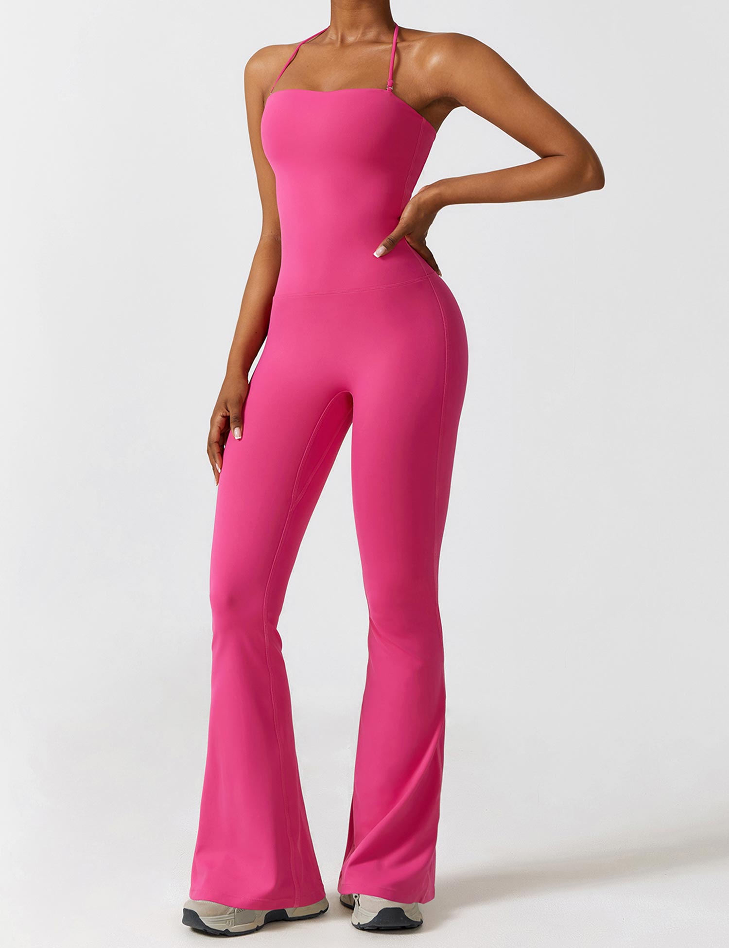 Yeoreo Ausgestellter Träger Jumpsuit/Overall Rose