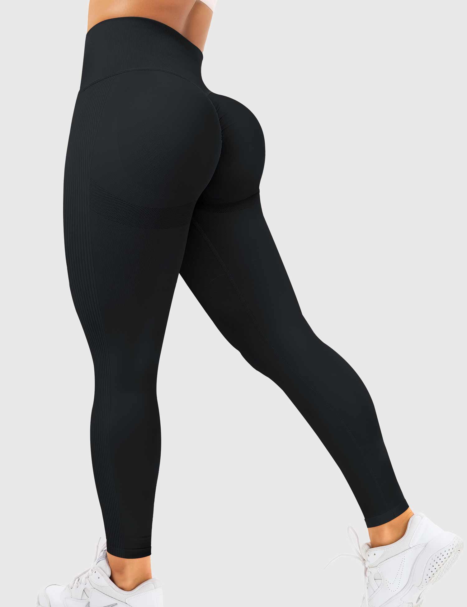 Yeoreo Solide Profi-Leggings Schwarz