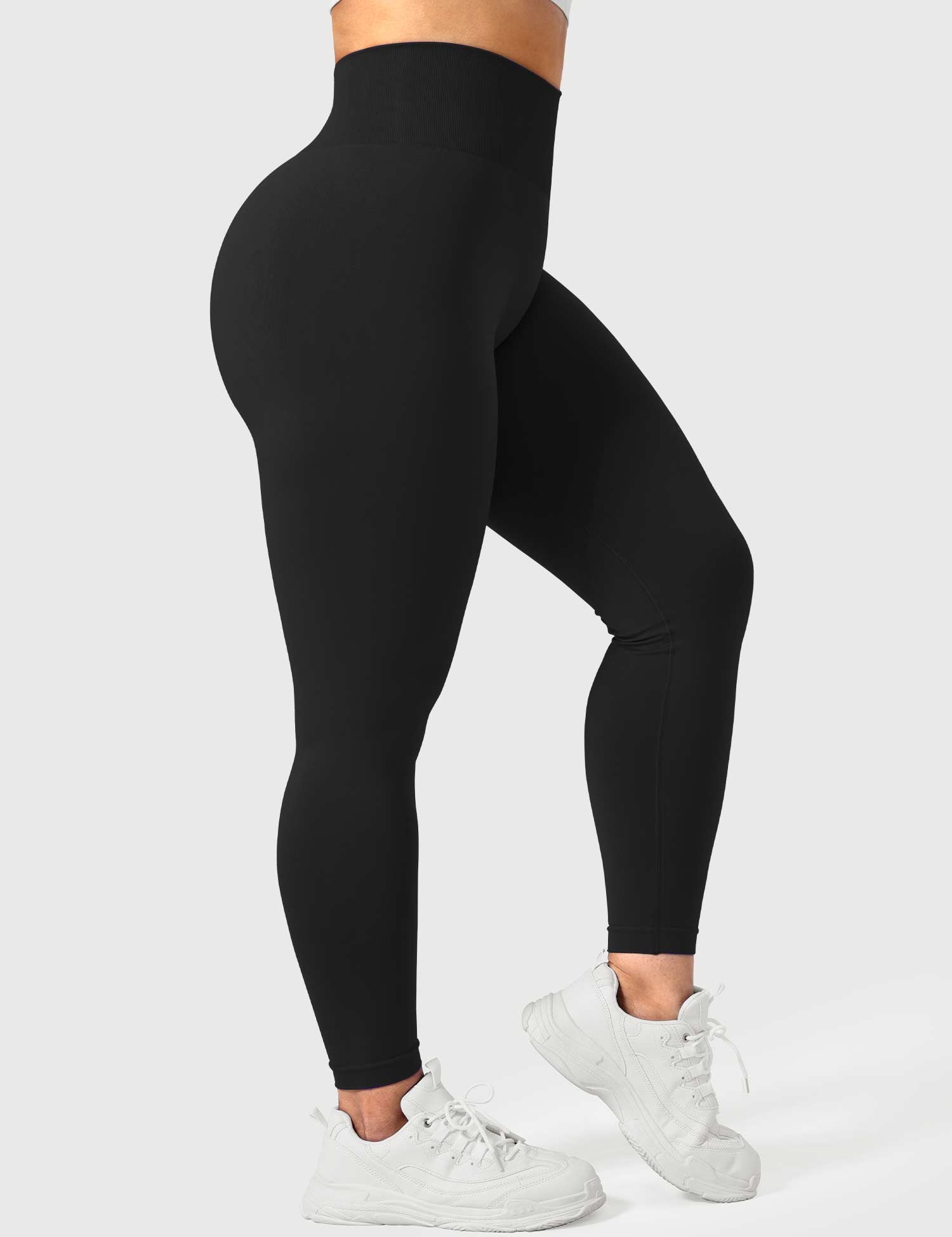 Yeoreo Solide Leggings Schwarz