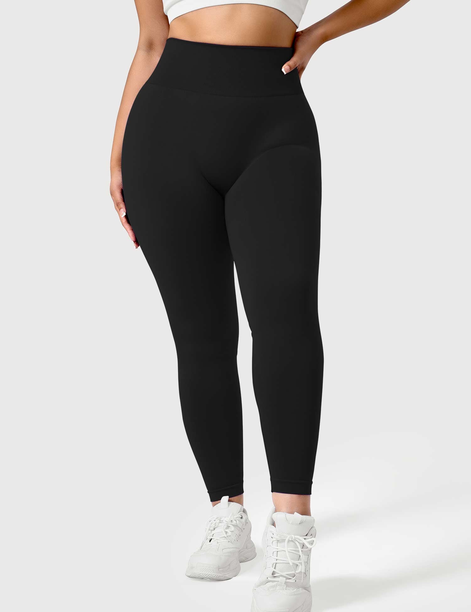 Yeoreo Solide Leggings Schwarz