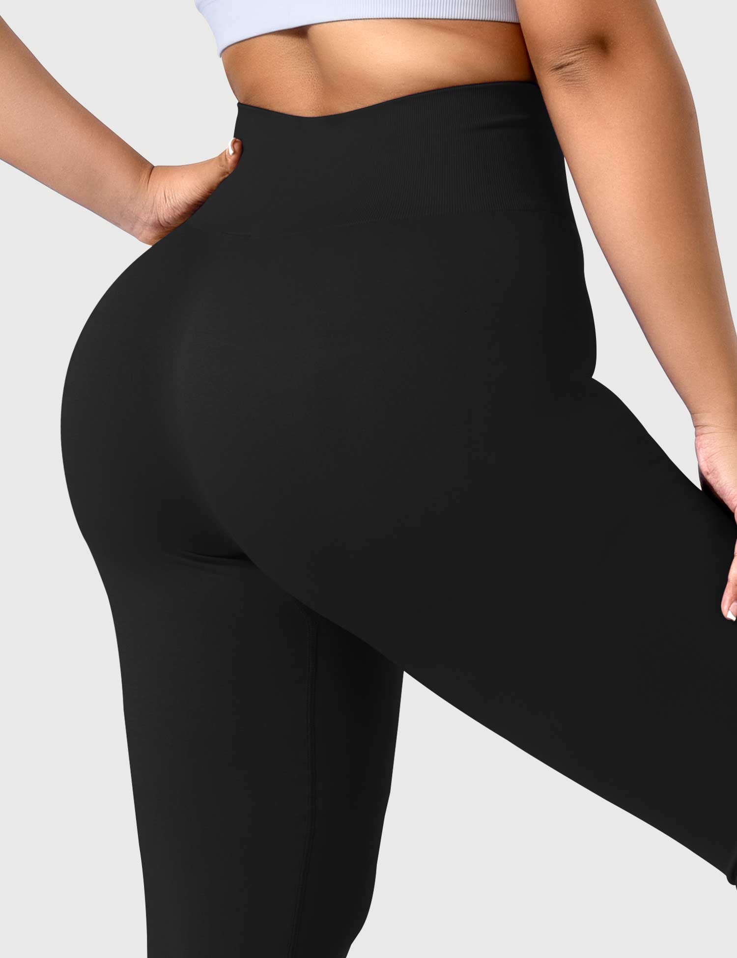 Yeoreo Solide Leggings Schwarz