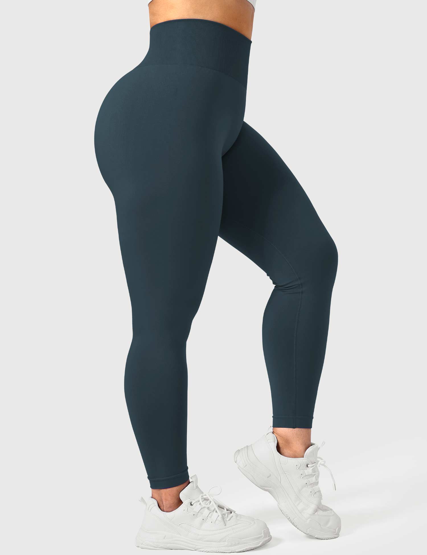 Yeoreo Solide Leggings Dunkelgrün