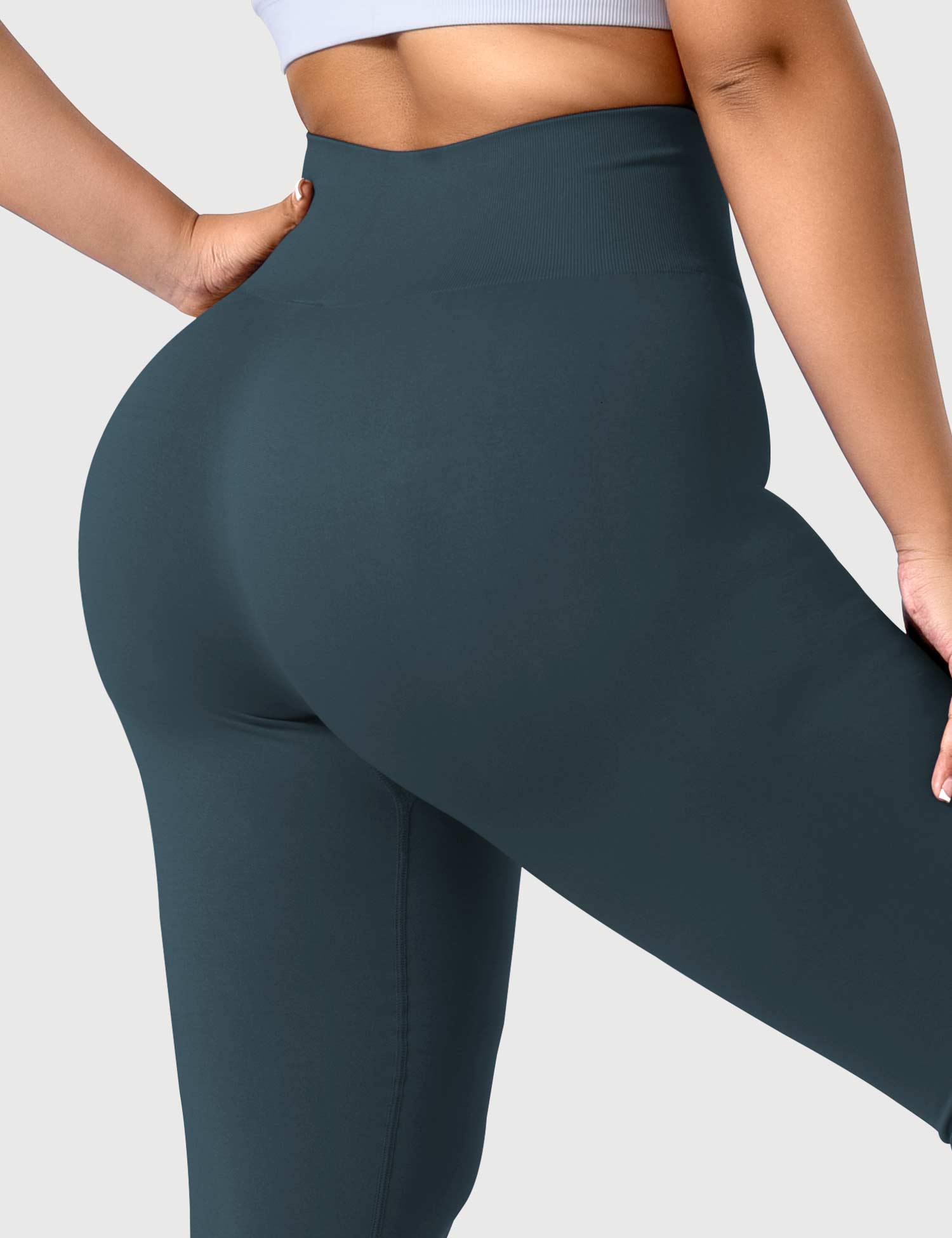 Yeoreo Solide Leggings Dunkelgrün