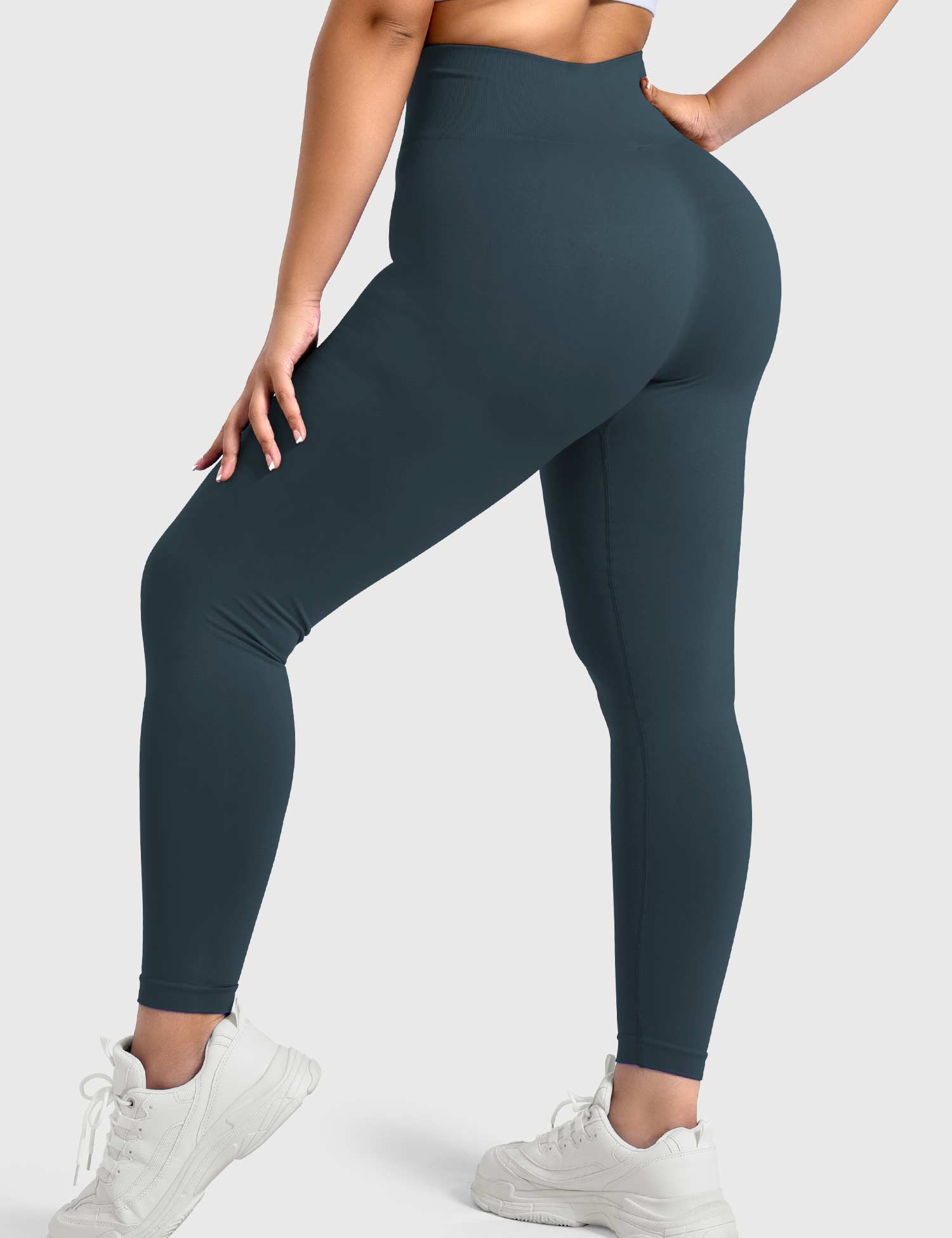 Yeoreo Solide Leggings Dunkelgrün