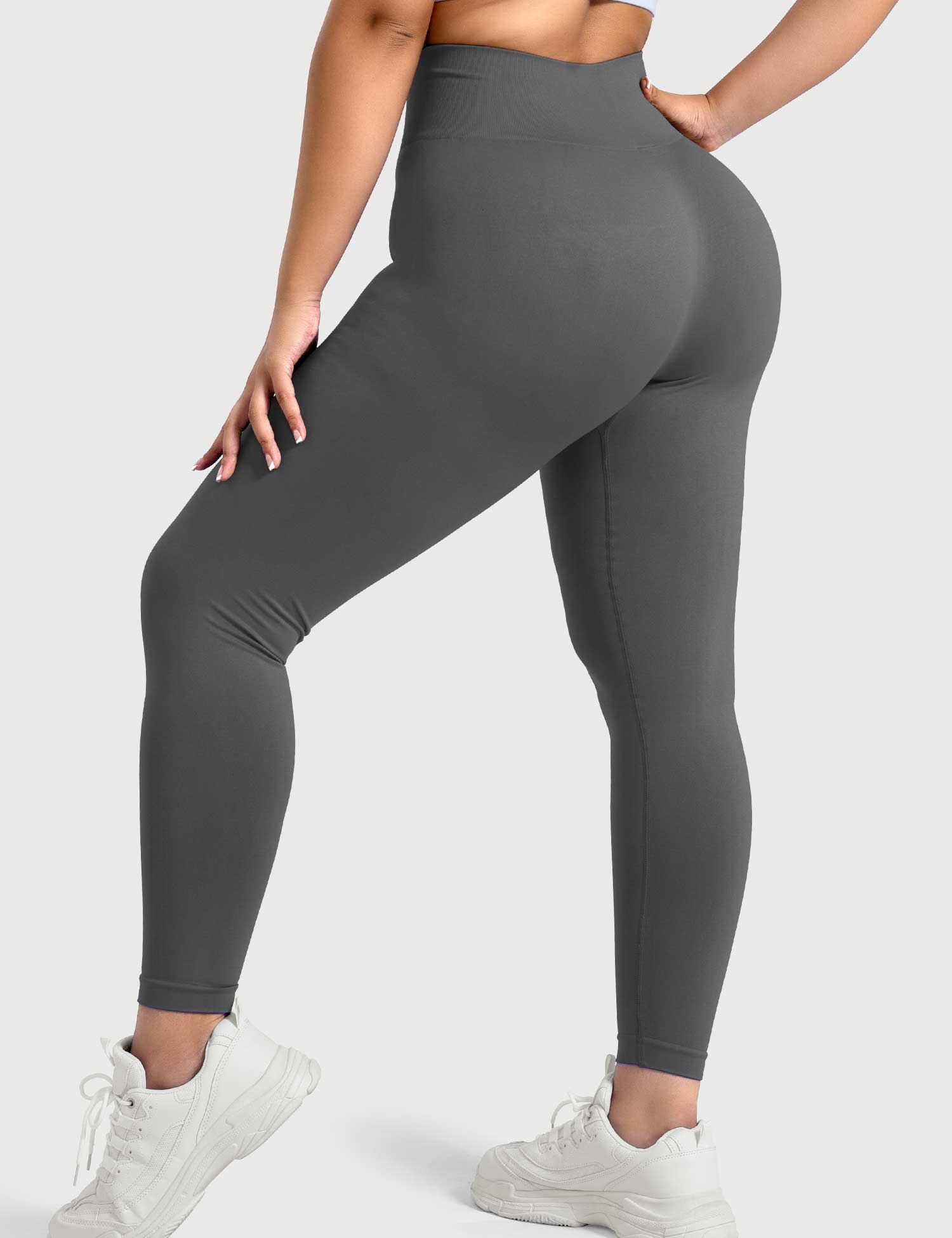 Yeoreo Solide Leggings Dunkelgrau