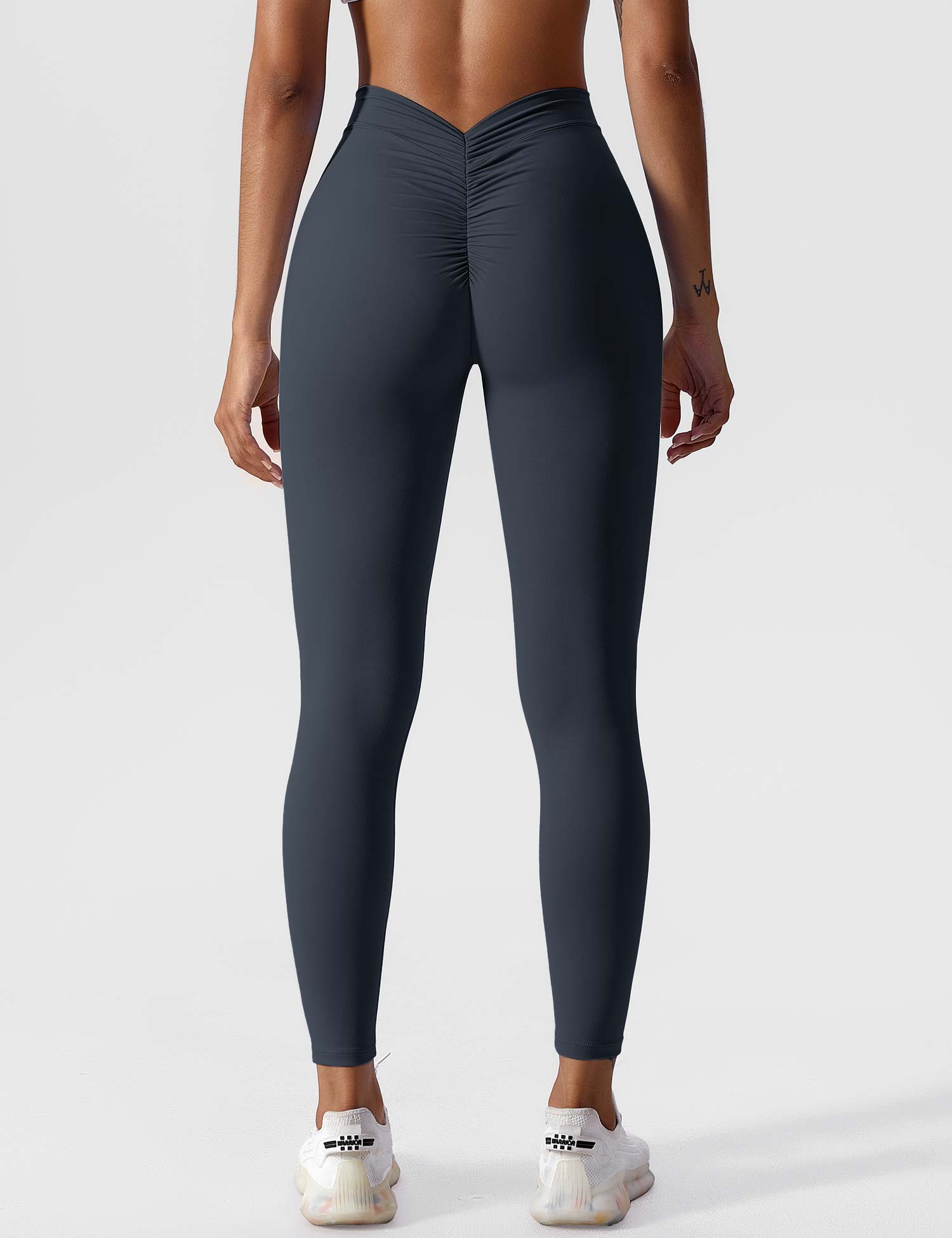 Yeoreo V-Rücken Scrunch Leggings Düster