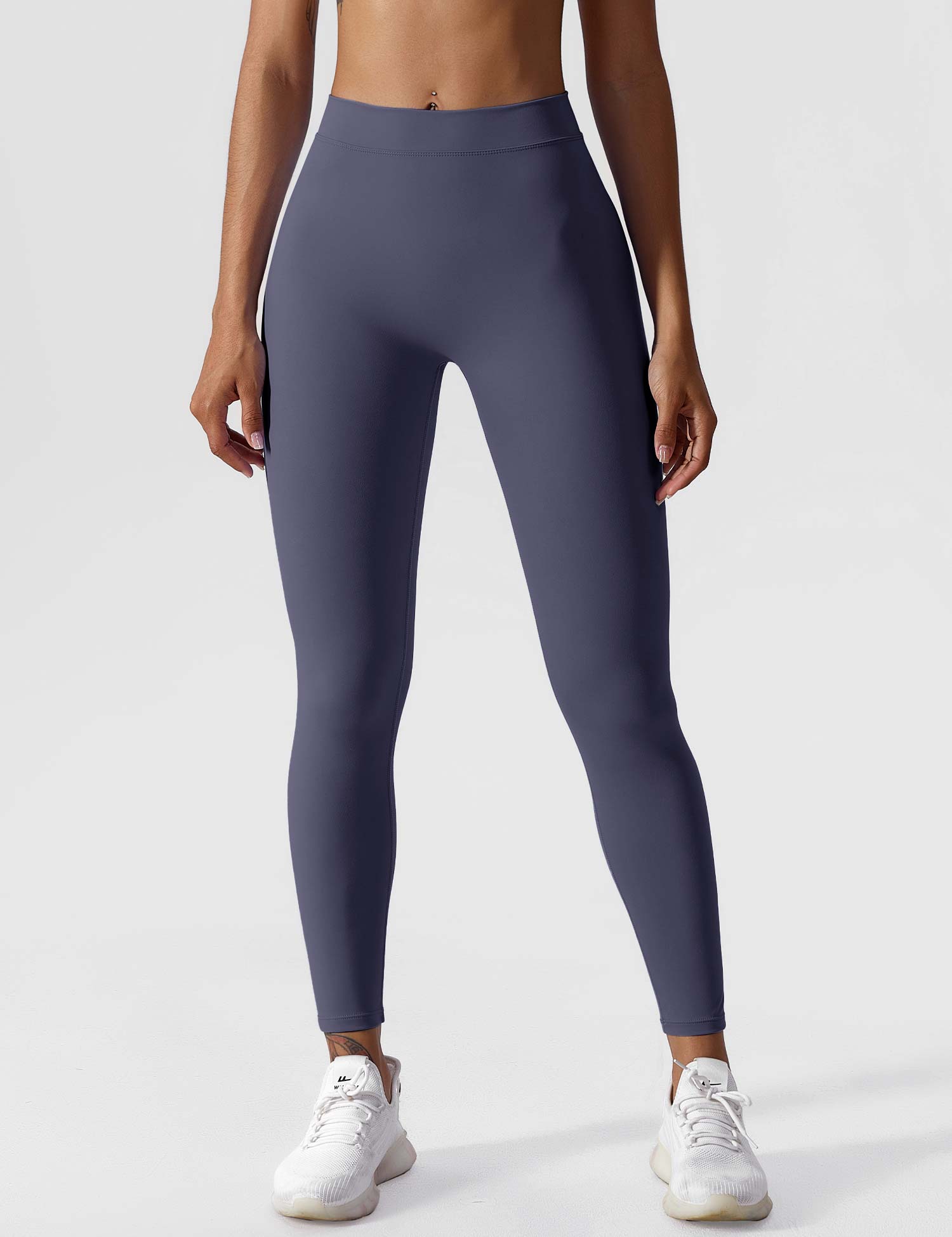 Yeoreo V-Rücken Scrunch Leggings Mittelalterlich Blau