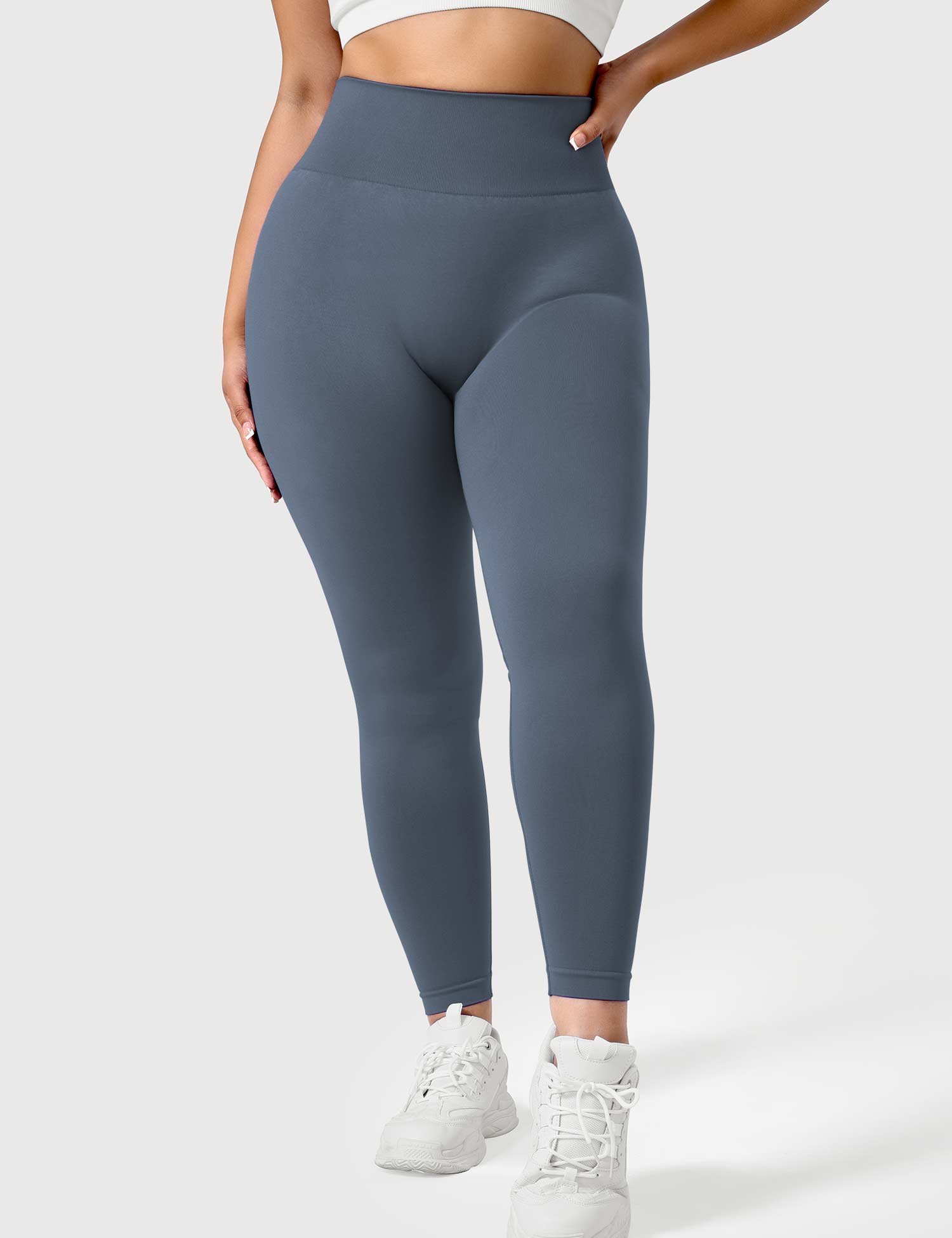 Yeoreo Solide Leggings Dunkelblau