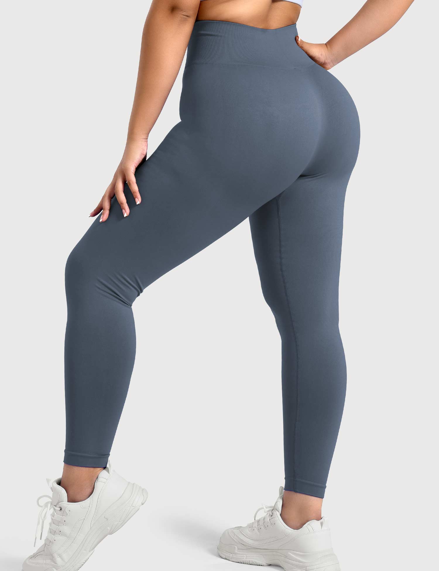 Yeoreo Solide Leggings Dunkelblau