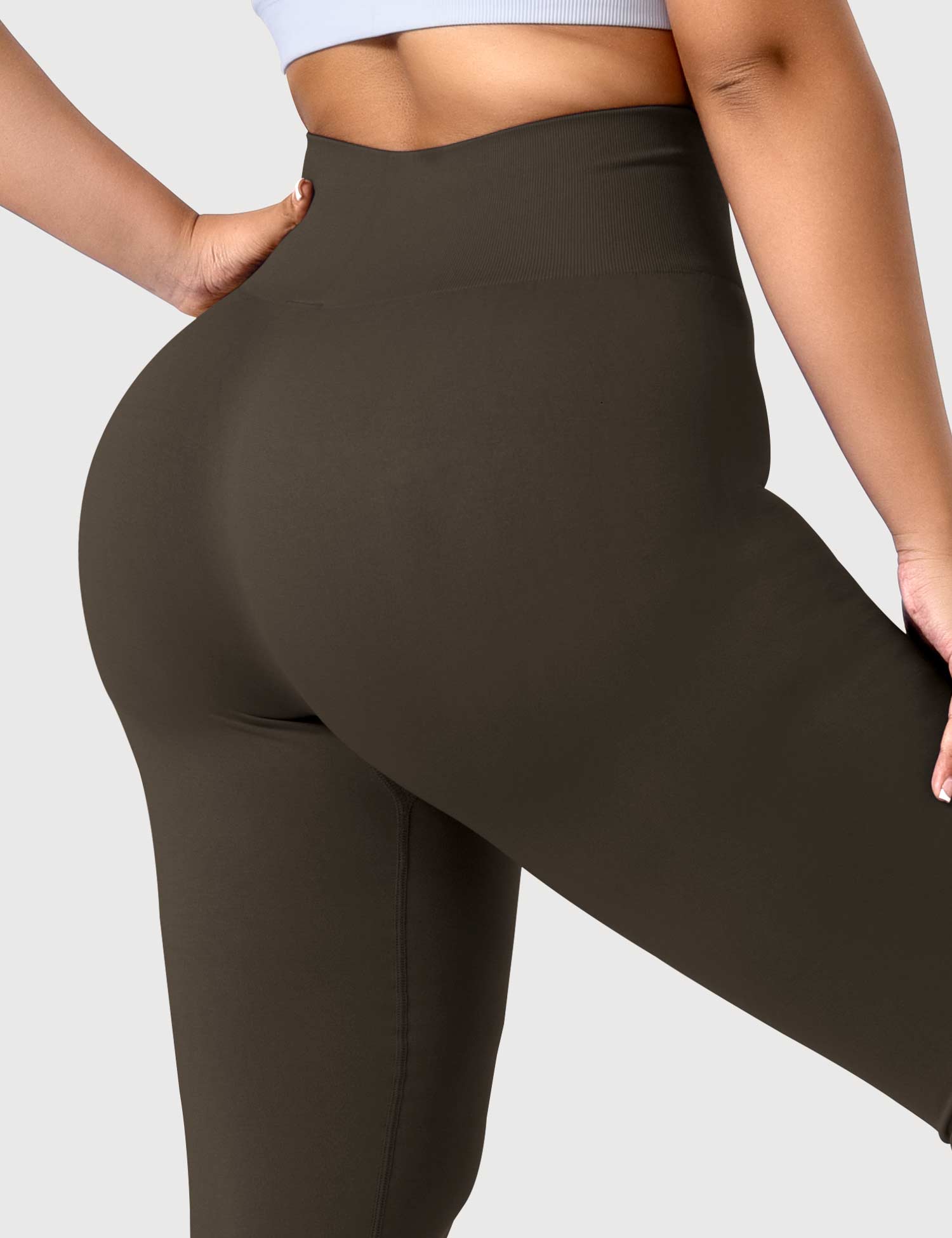 Yeoreo Solide Leggings Braun