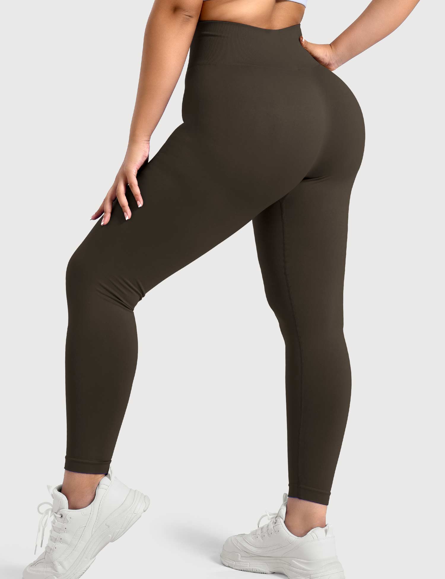 Yeoreo Solide Leggings Braun