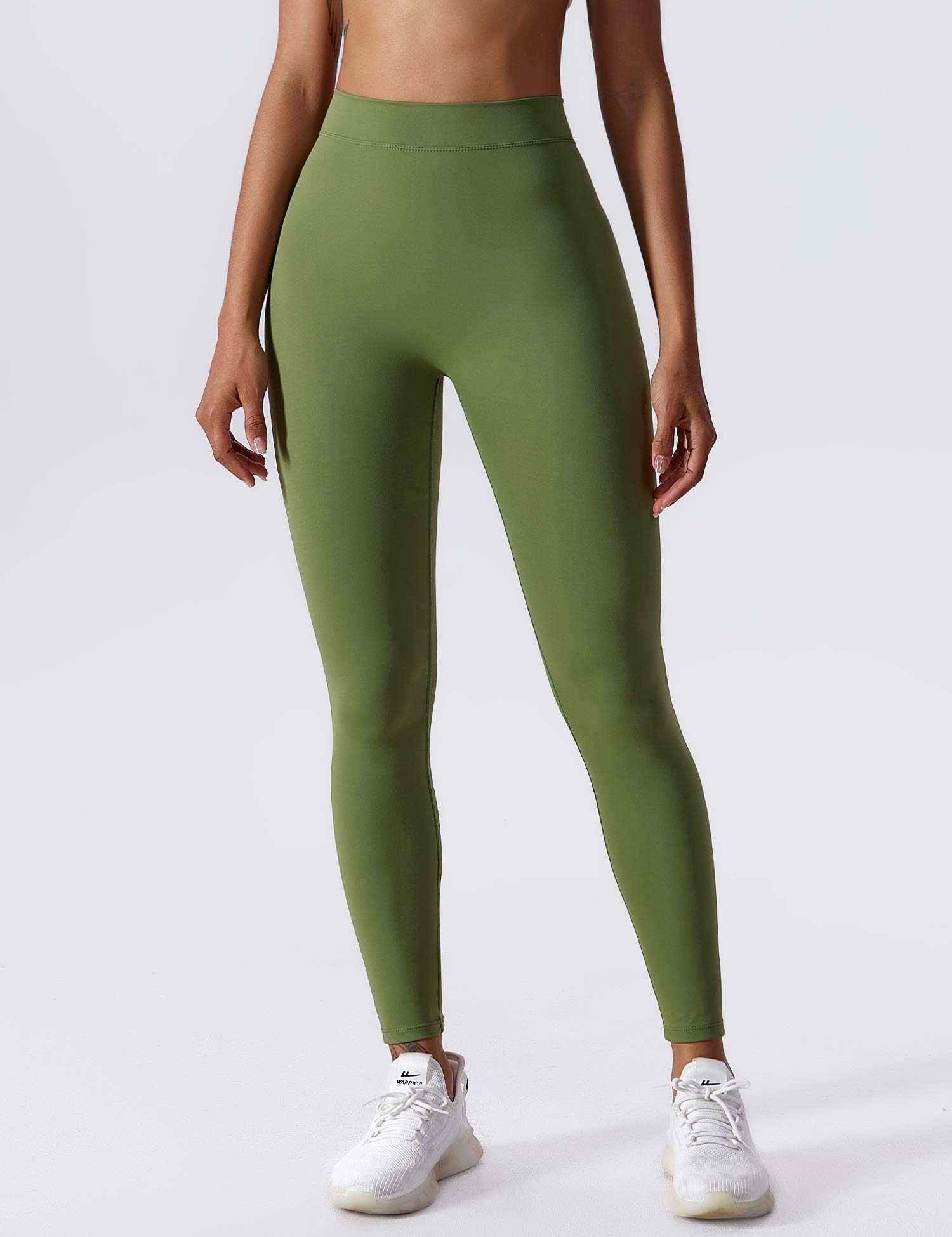 Yeoreo V-Rücken Scrunch Leggings Armeegrün