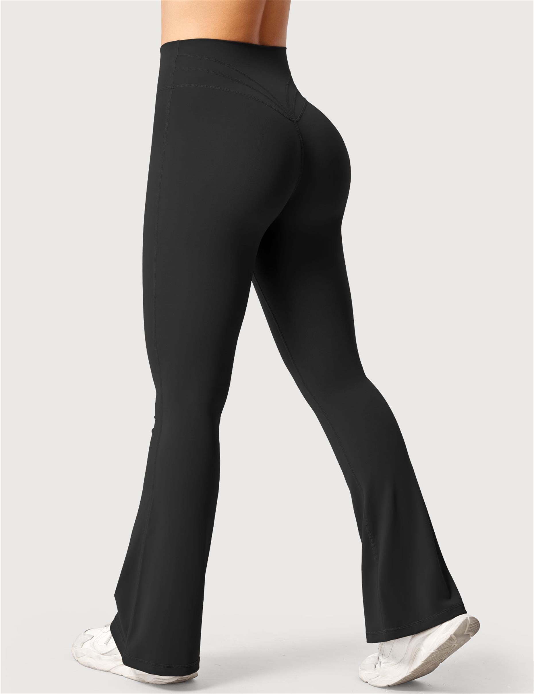 Yeoreo Lynnie Schlaghose Flared Leggings Schwarz