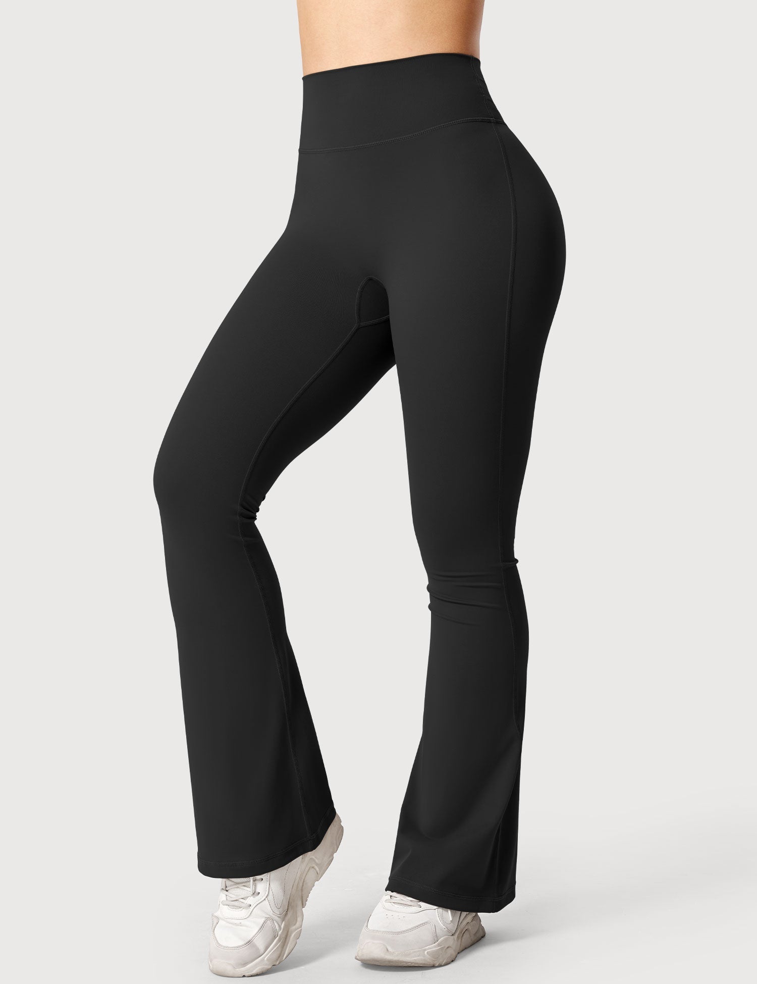 Yeoreo Lynnie Schlaghose Flared Leggings Schwarz