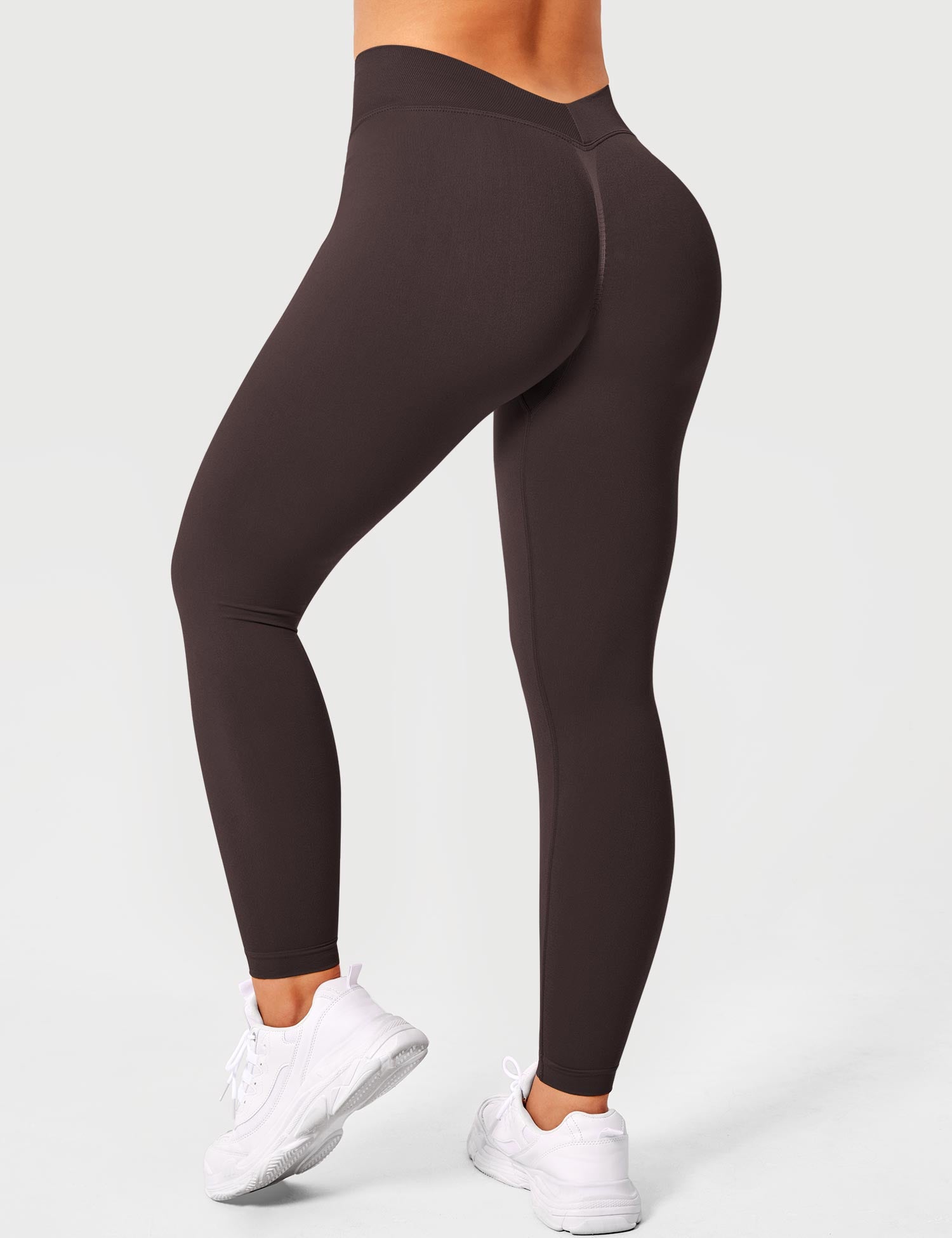 Yeoreo V-Rücken Alexi Leggings Schokolade