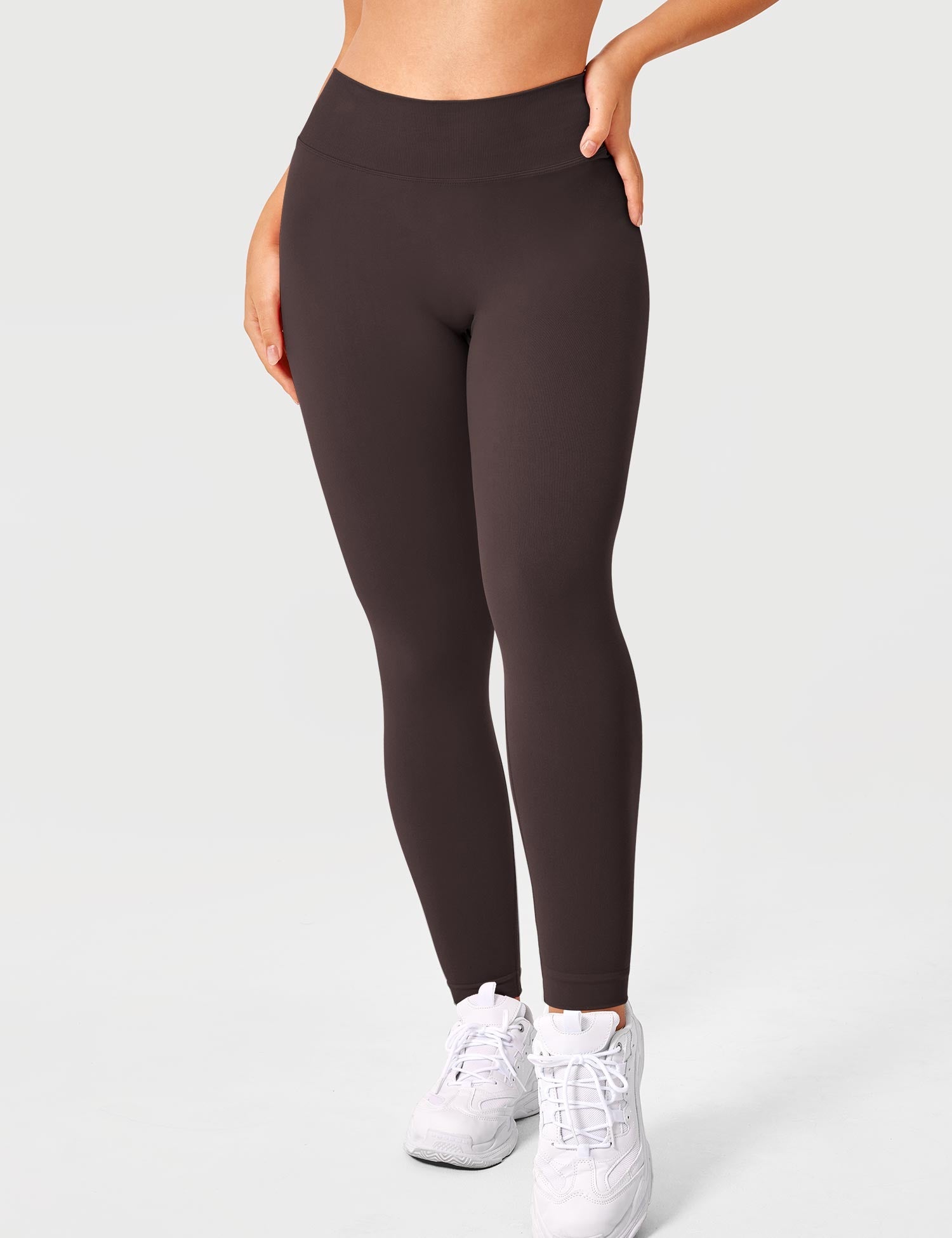 Yeoreo V-Rücken Alexi Leggings Schokolade