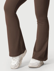 Yeoreo Lynnie Schlaghose Flared Leggings Kaffeebraun