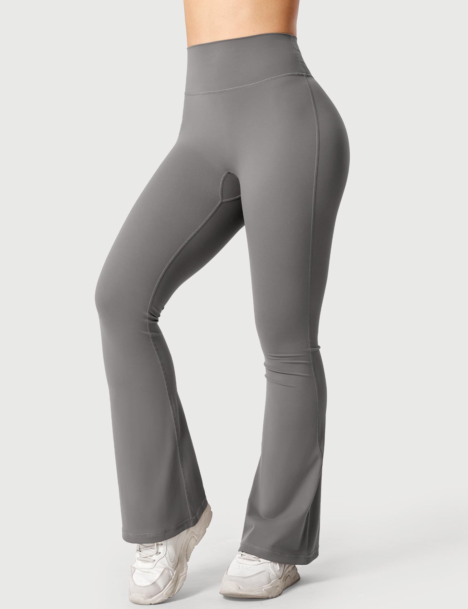 Yeoreo Lynnie Schlaghose Flared Leggings Grau