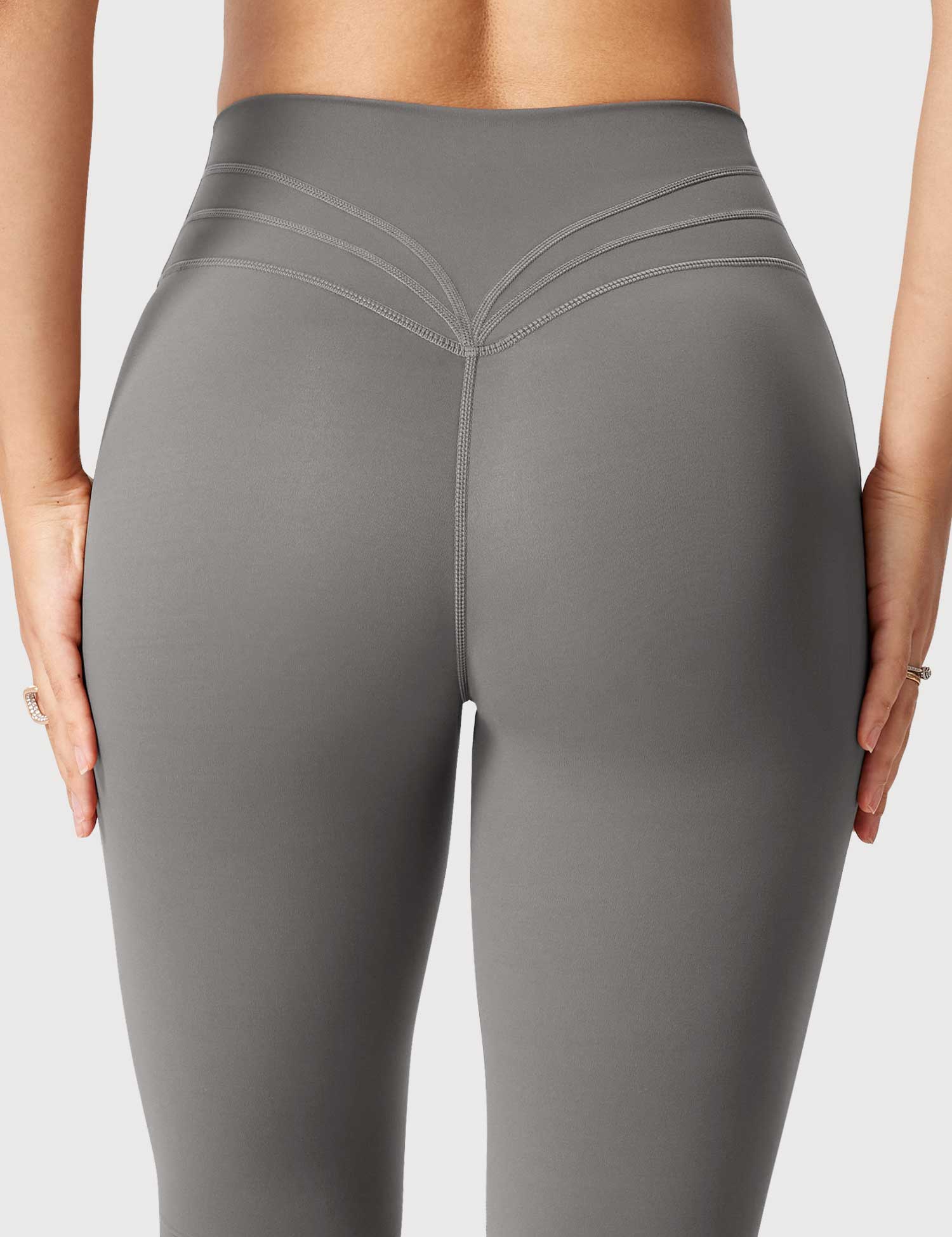 Yeoreo Lynnie Schlaghose Flared Leggings Grau