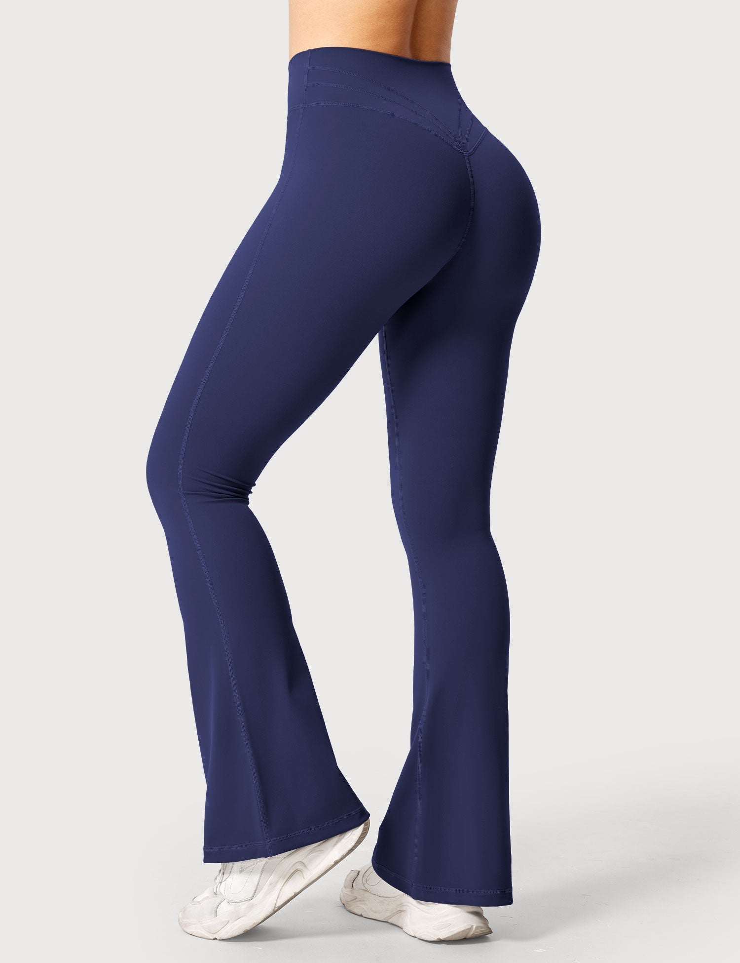 Yeoreo Lynnie Schlaghose Flared Leggings Marineblau