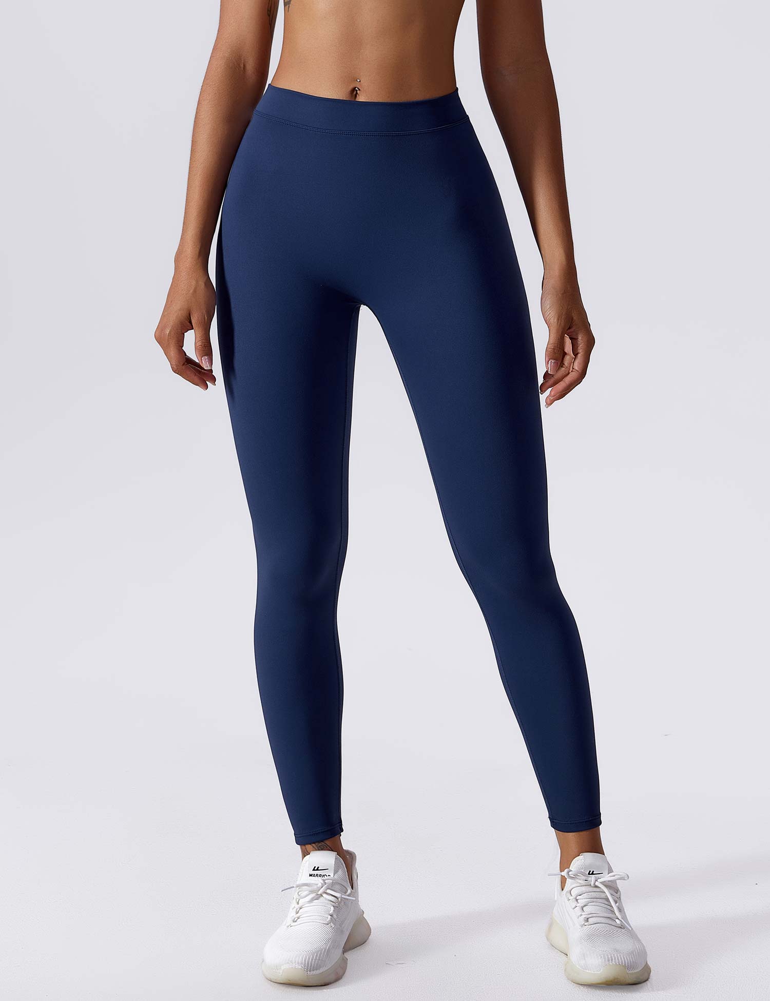 Yeoreo V-Rücken Scrunch Leggings Marineblau