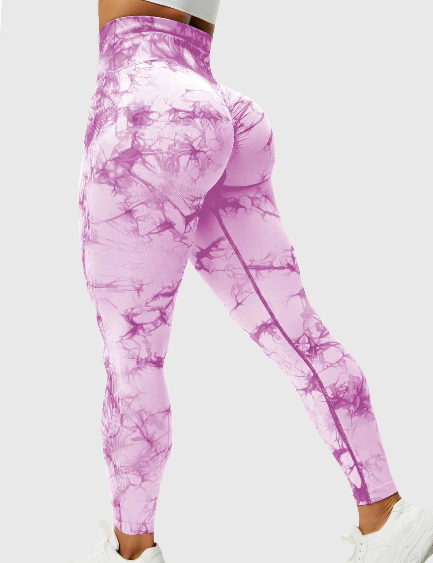 Yeoreo Professionelle Tie Dye Leggings Lila