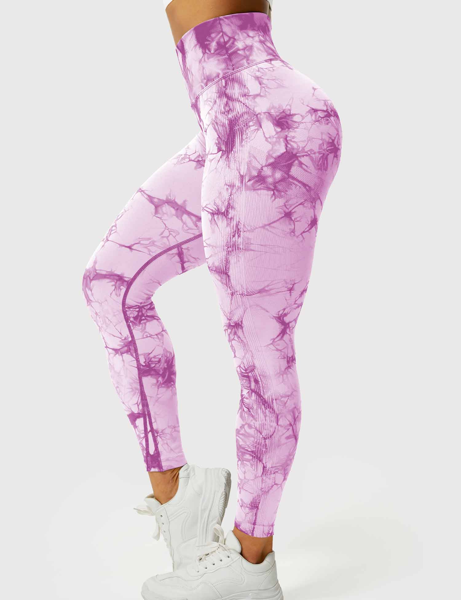 Yeoreo Professionelle Tie Dye Leggings Lila