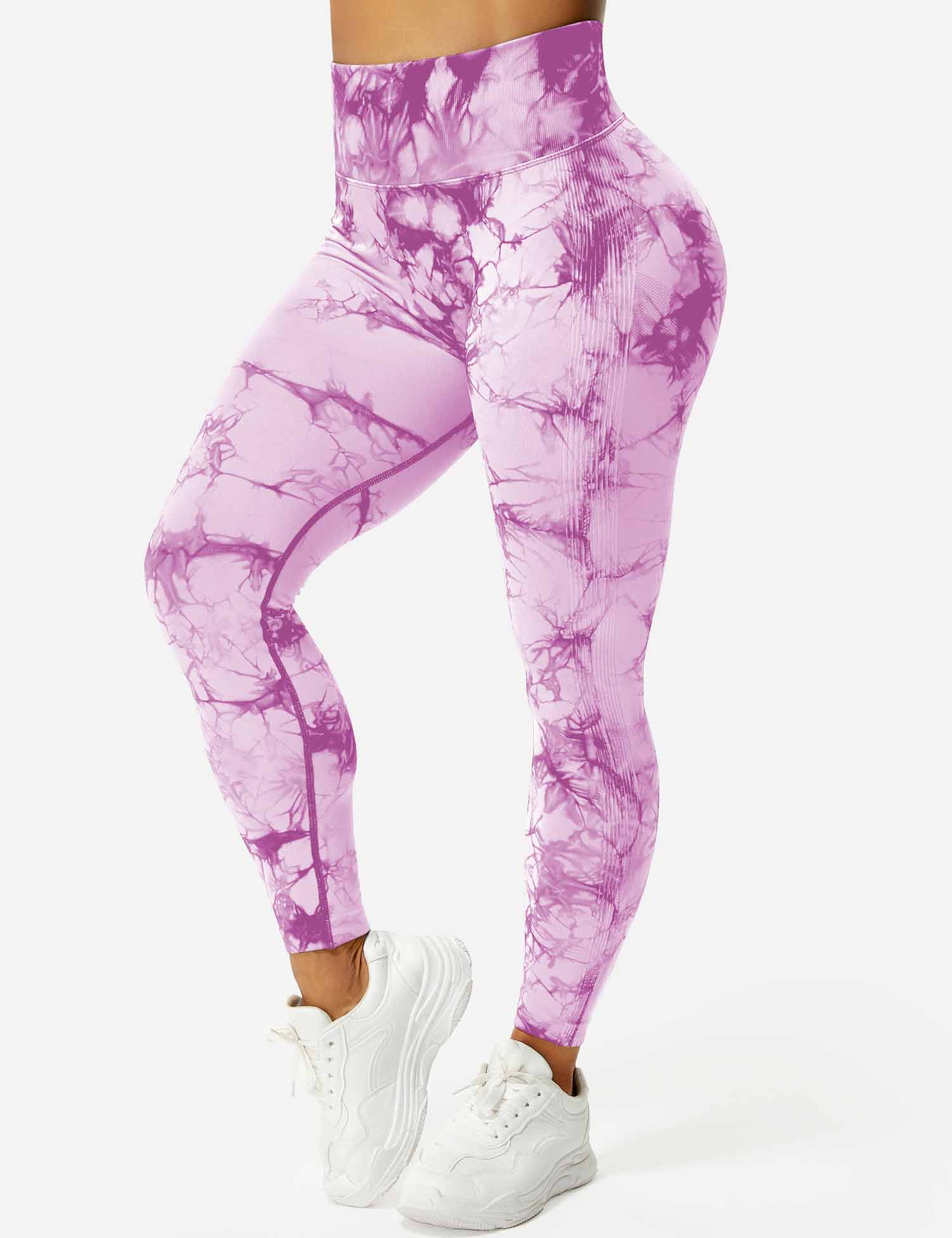 Yeoreo Professionelle Tie Dye Leggings Lila