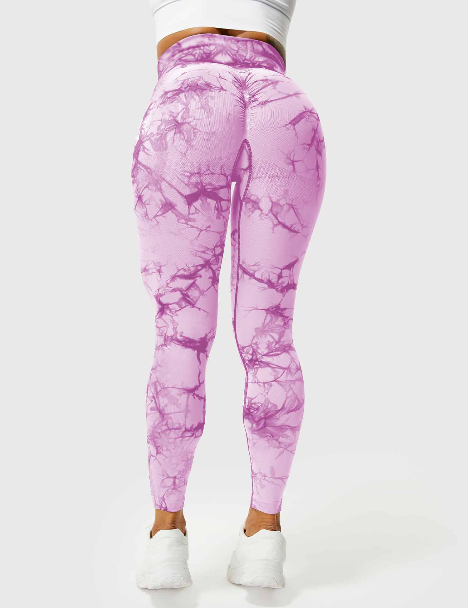 Yeoreo Professionelle Tie Dye Leggings Lila