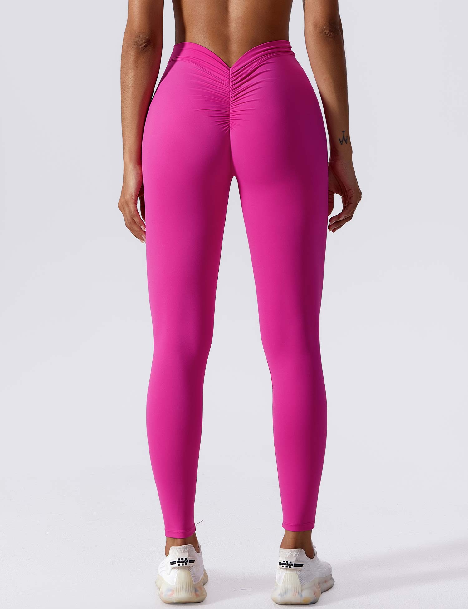 Yeoreo V-Rücken Scrunch Leggings Rose