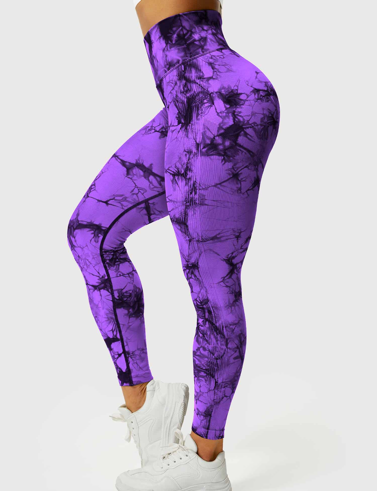 Yeoreo Professionelle Tie Dye Leggings Violett