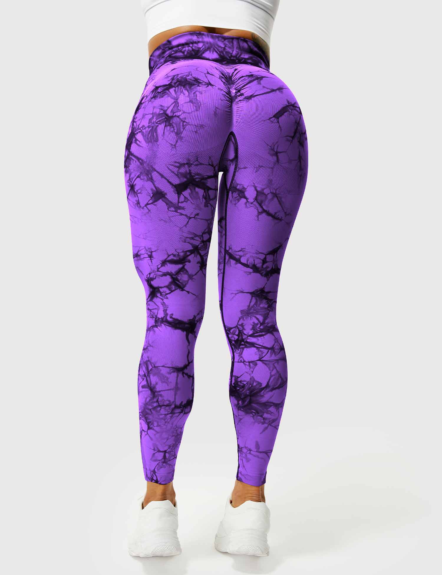 Yeoreo Professionelle Tie Dye Leggings Violett