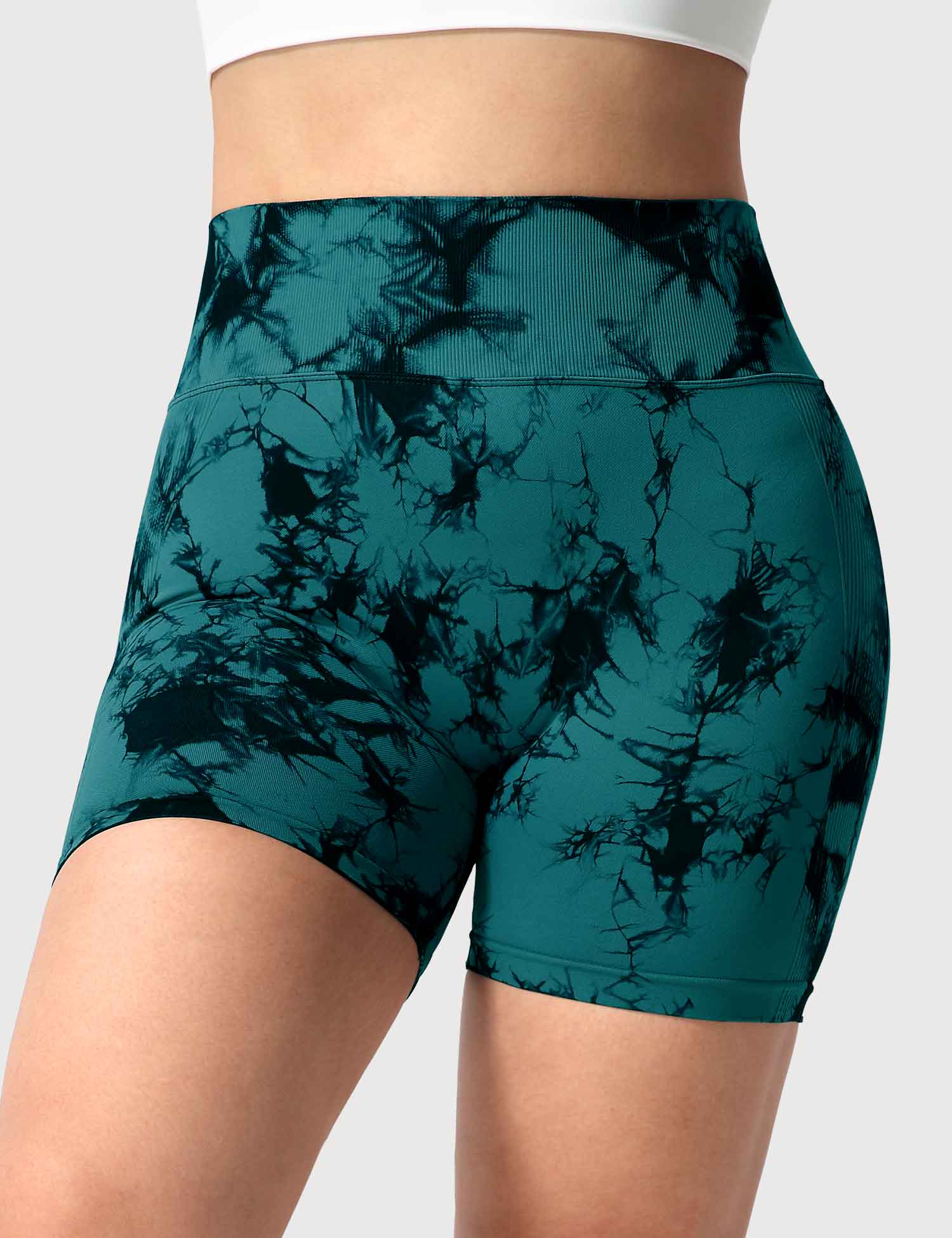 Yeoreo Professionelle Tie Dye Shorts Blau Grün