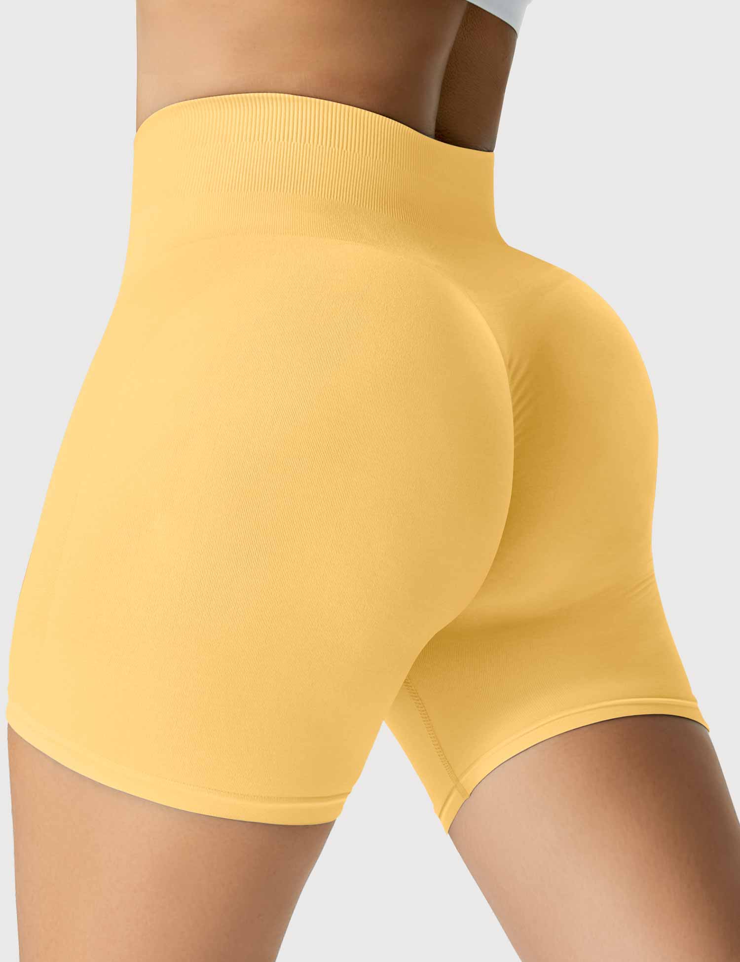 Yeoreo Light Color Elastische Nahtlose Shorts Narzisse