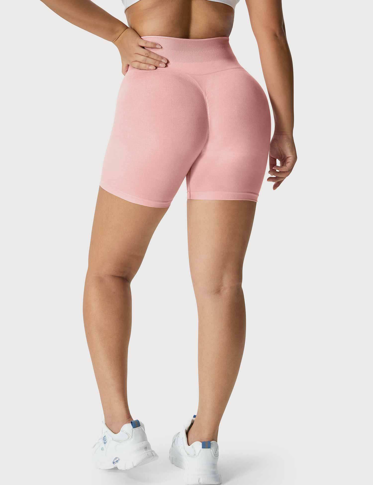 Yeoreo Light Color Elastische Nahtlose Shorts Verträumtes Rosa