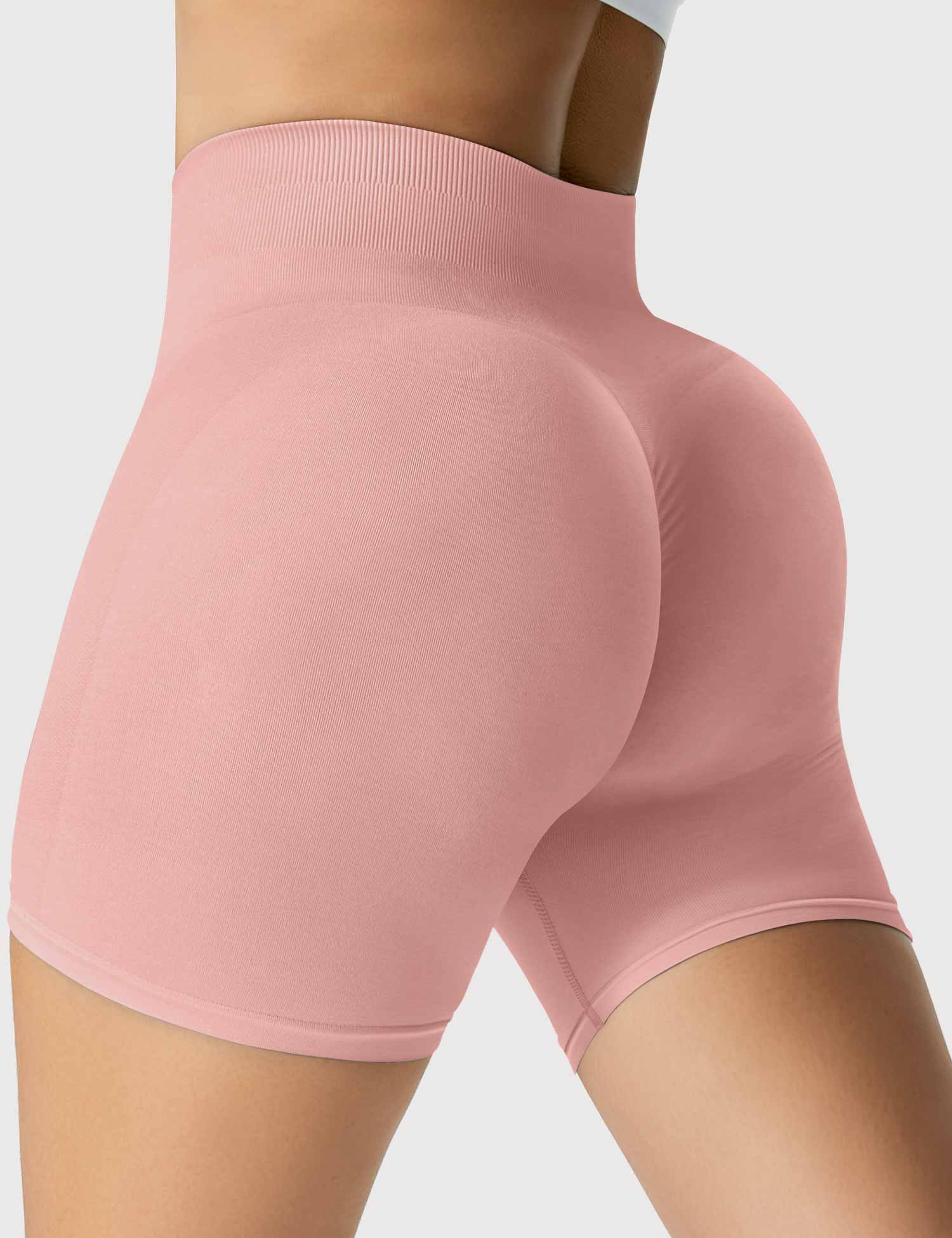 Yeoreo Light Color Elastische Nahtlose Shorts Verträumtes Rosa