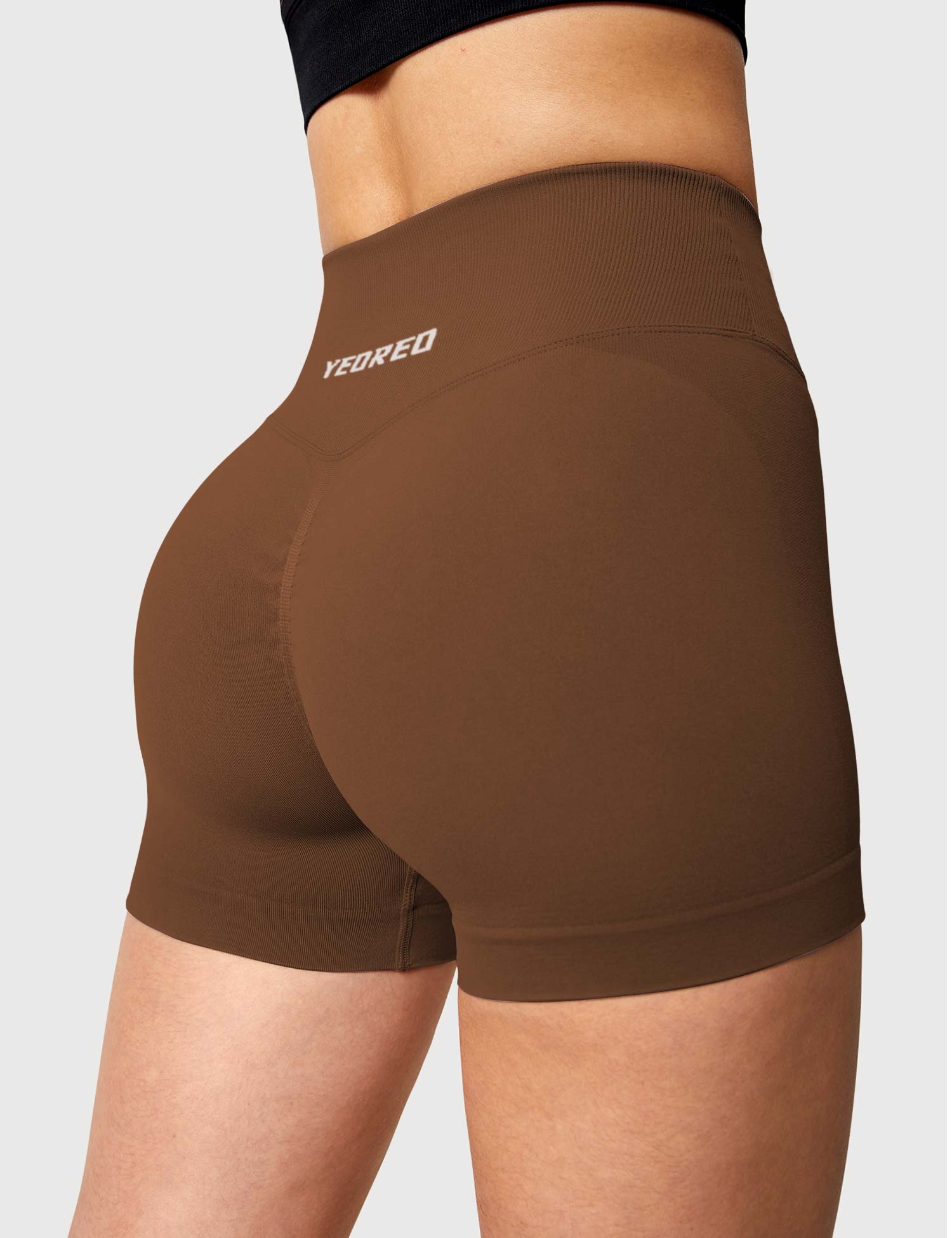 Yeoreo 3.6" Amplify V-Träger Shorts Rot Braun