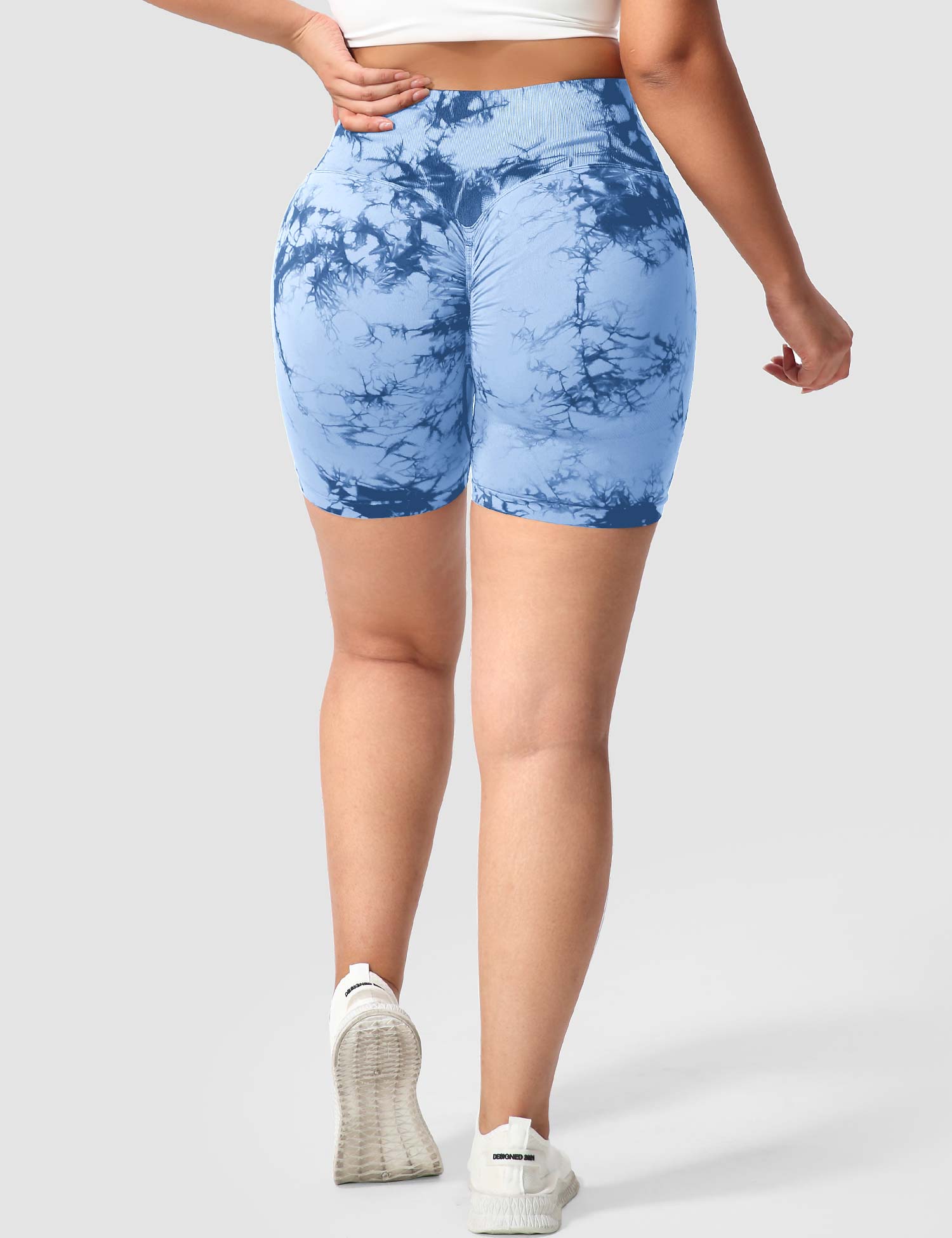 Yeoreo Professionelle Tie Dye Shorts Blau