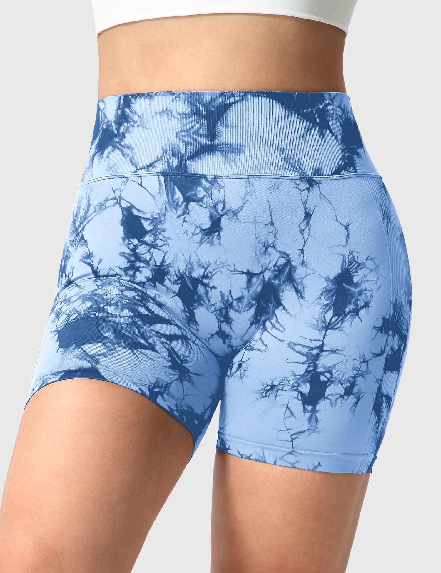 Yeoreo Professionelle Tie Dye Shorts Blau