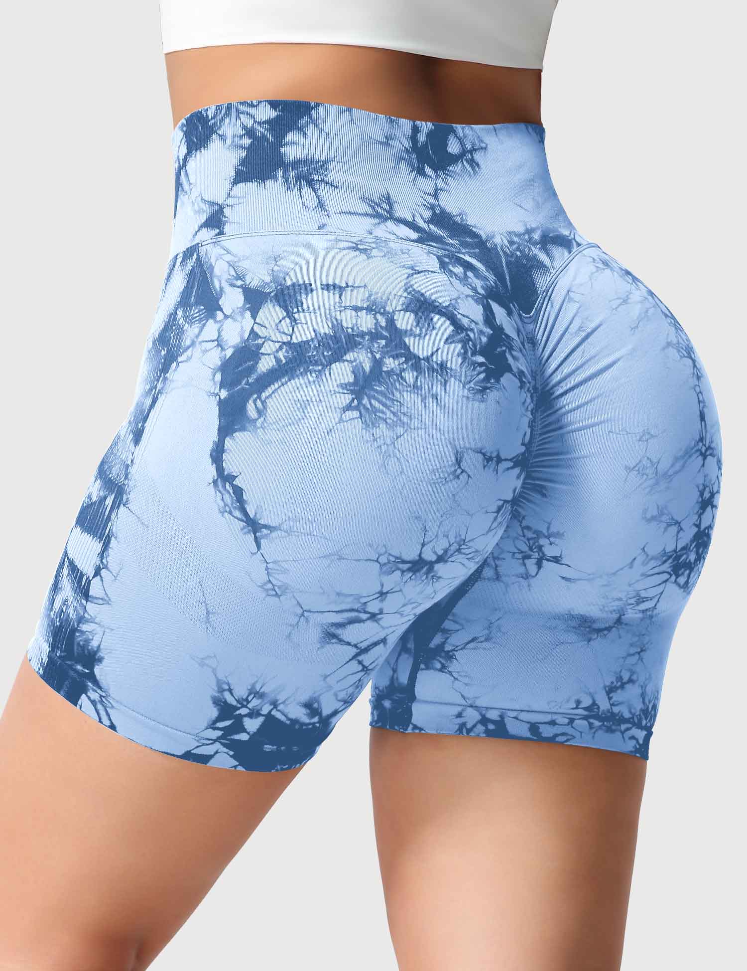 Yeoreo Professionelle Tie Dye Shorts Blau