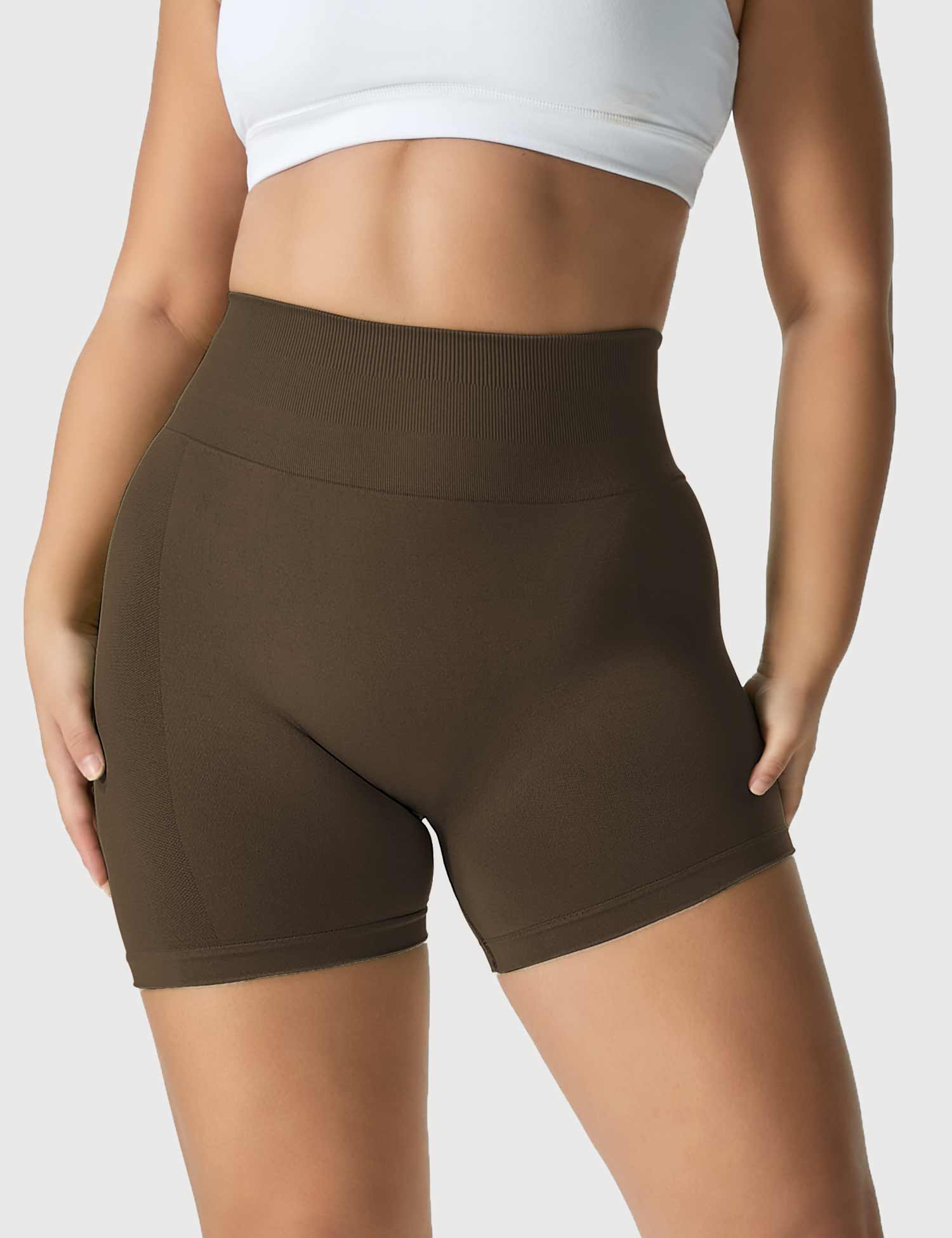 Yeoreo Amplify Nahtlose Shorts Kaffee