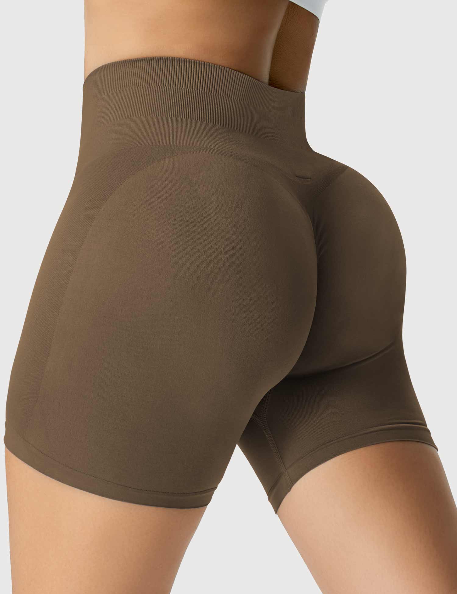 Yeoreo Amplify Nahtlose Shorts Kaffee