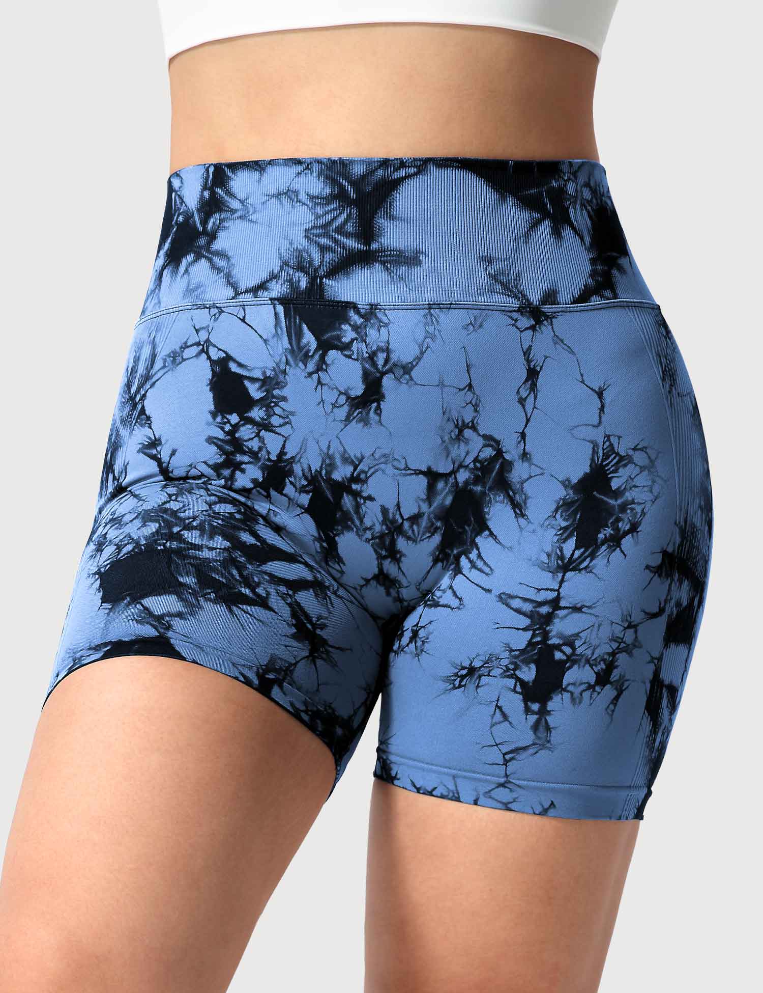 Yeoreo Professionelle Tie Dye Shorts Dunkelblau