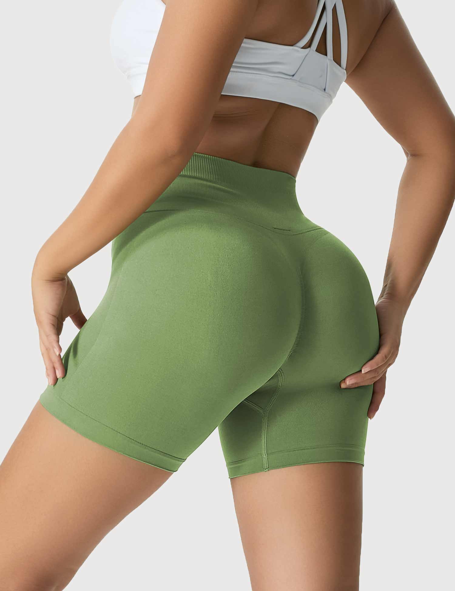 Yeoreo Amplify Nahtlose Shorts Grün