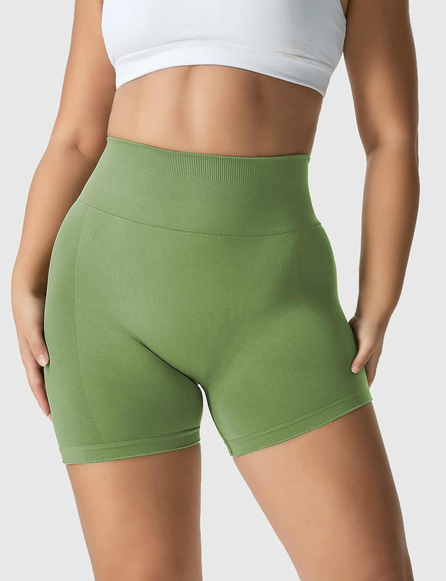 Yeoreo Amplify Nahtlose Shorts Grün